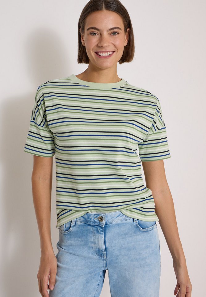CECIL Print-Shirt mit bunten Streifen