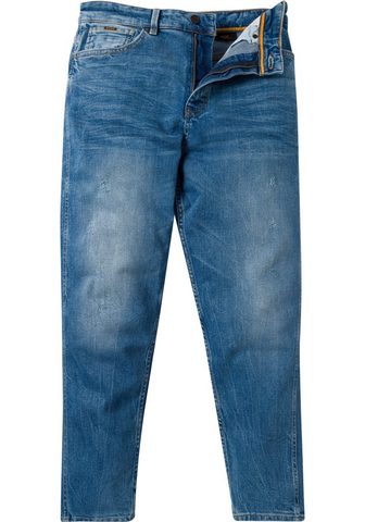 BOSS ORANGE Tapered-fit-Jeans su BOSS Plakette ant...