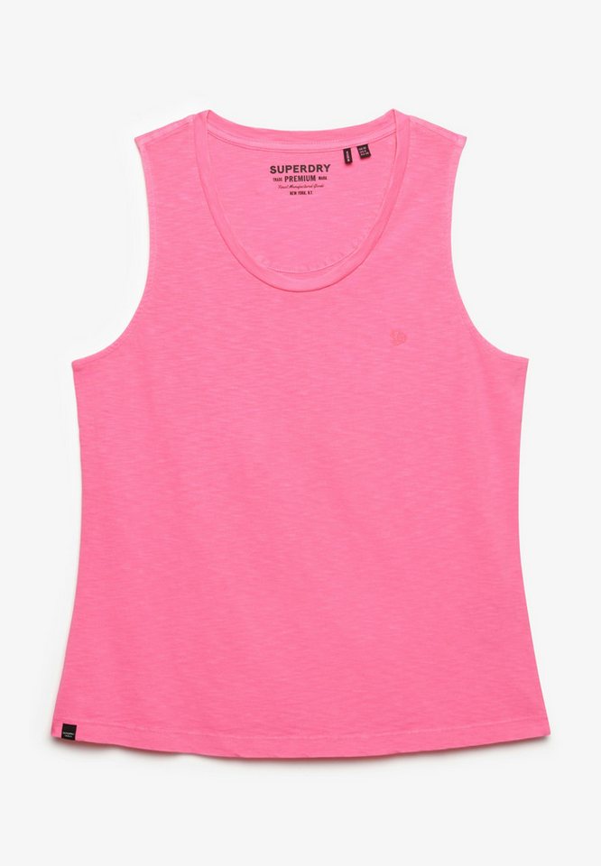 Superdry Tanktop SCOOP NECK TANK Baumwollmischung, regular fit