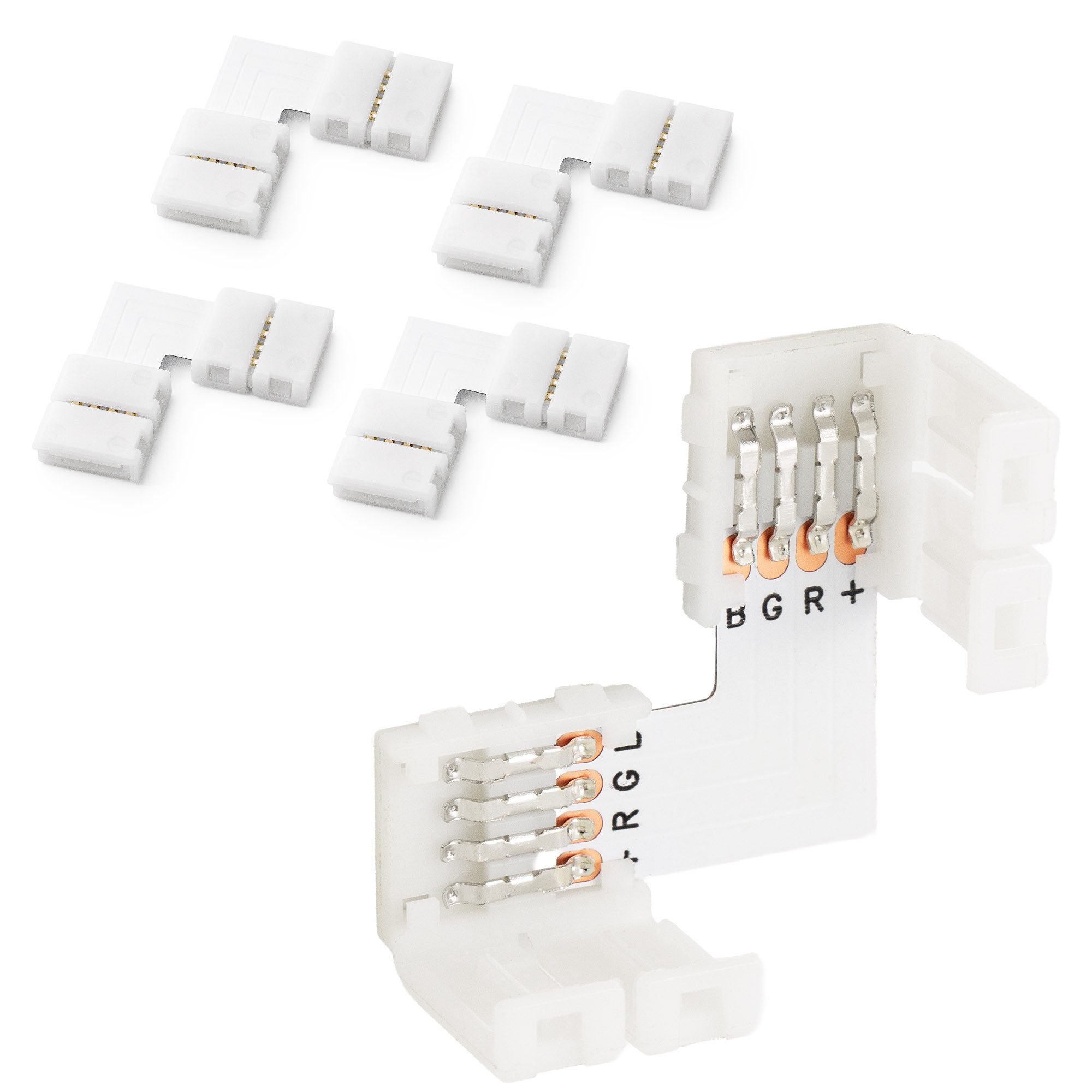 Adapter Universe LED Stripe 5x LED RGB Strip Eckverbinder Schnellverbinder Steckverbinder L