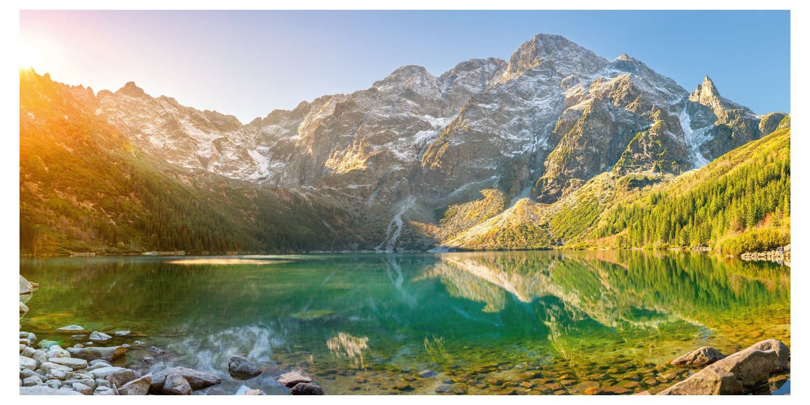 postkarten-universum.de Postkarte Panorama-Postkarte Faszination Erde "Morgendämmerung", Erwachsene