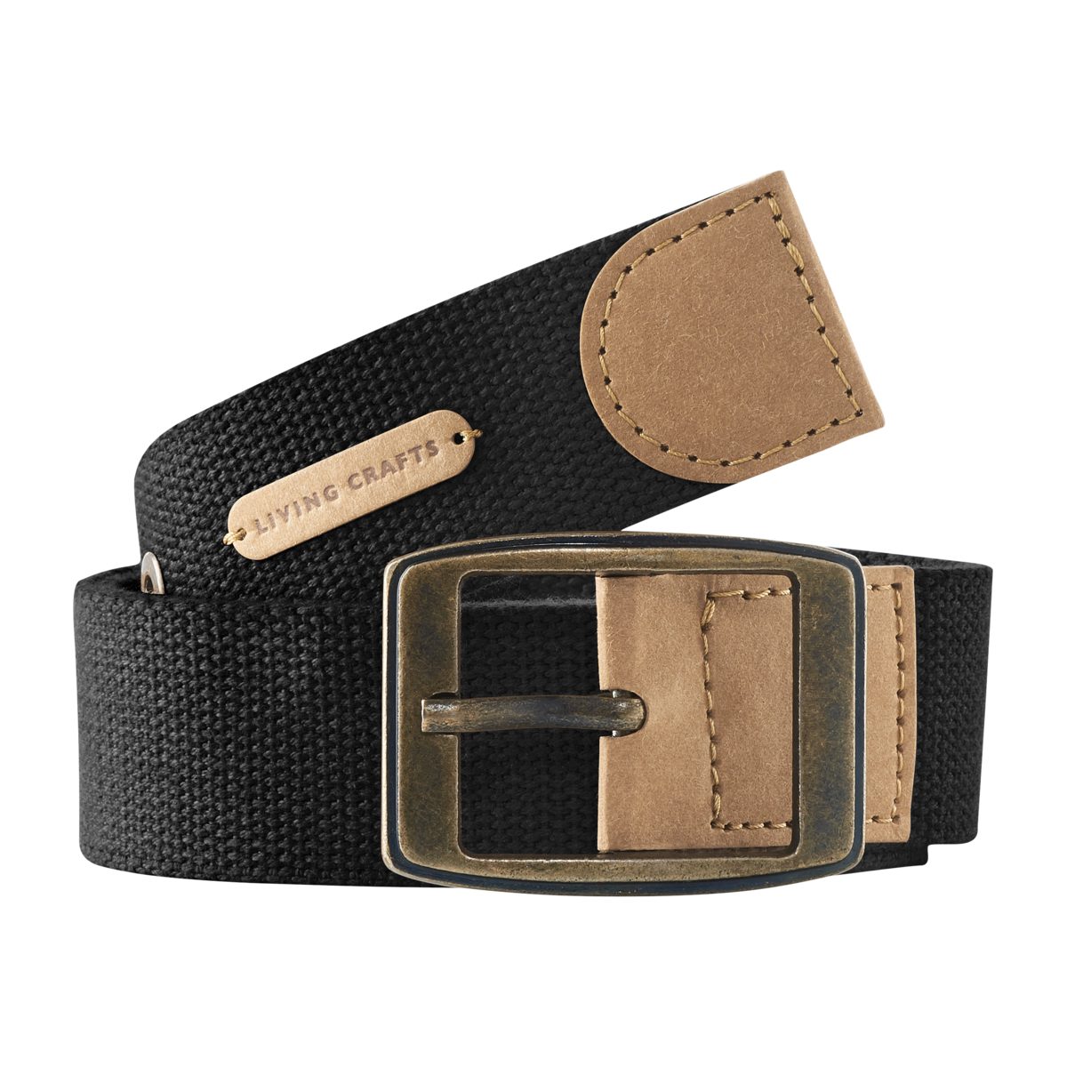 LIVING CRAFTS Stoffgürtel EDINBURGH GOTS zertifiziert