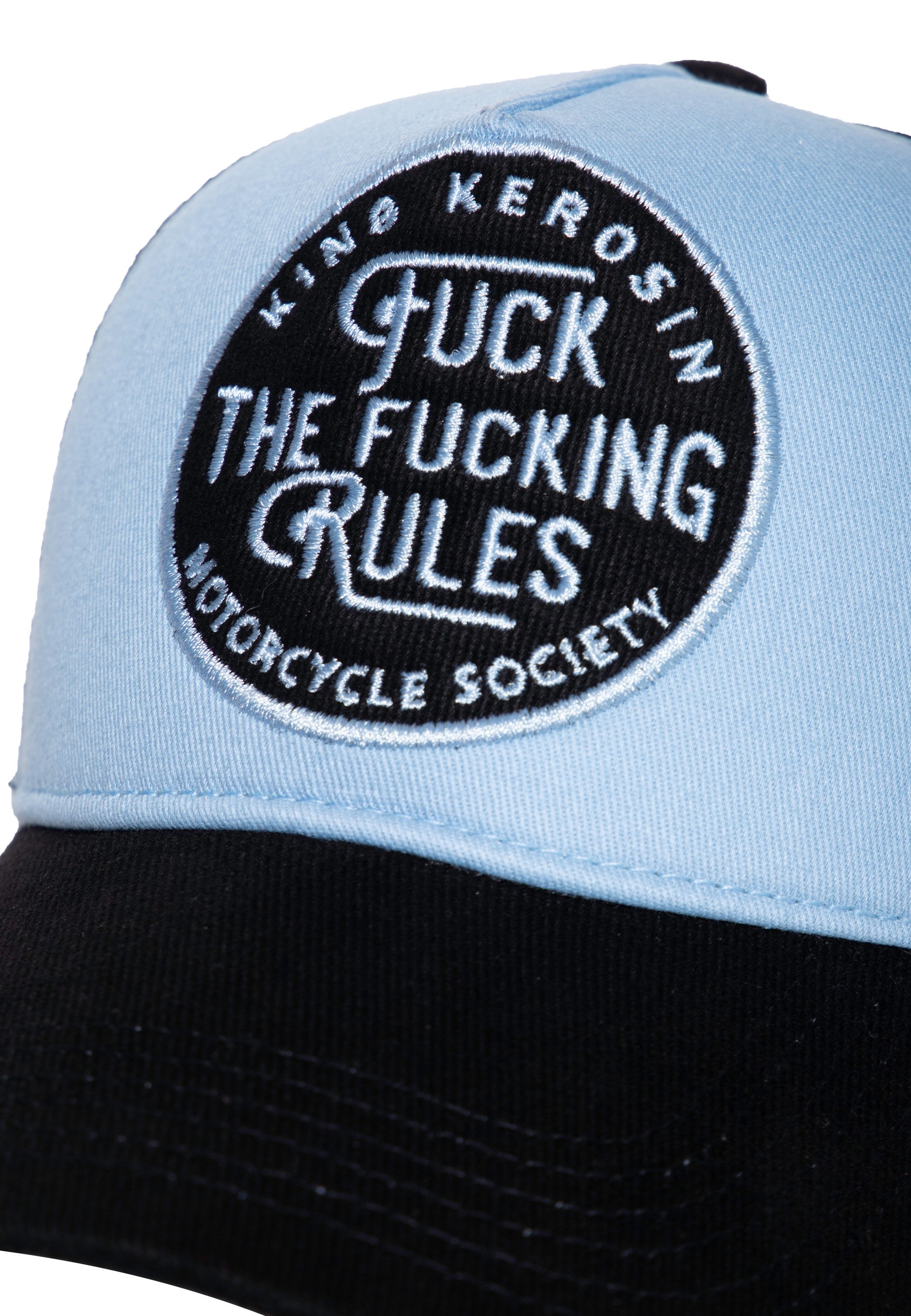 KingKerosin Trucker Cap F*ck The F*cking Rules (1-St) mit Frontpatch