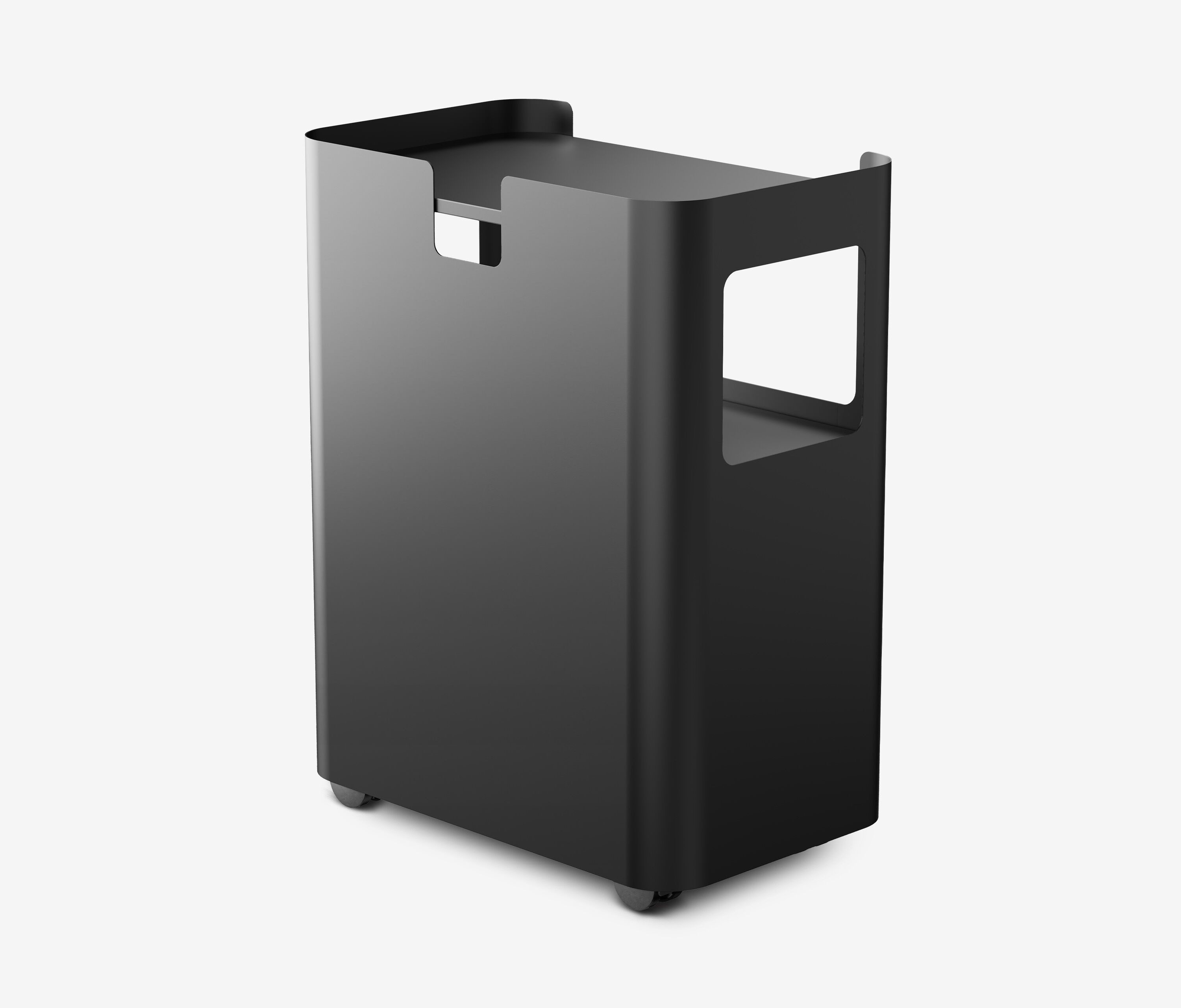 Ergolutions Rollwagen vormontiert mit 5 Jahren Garantie, (Büro Rollwagen), einfache Montage / 3 Große Fächer / Beistellwagen