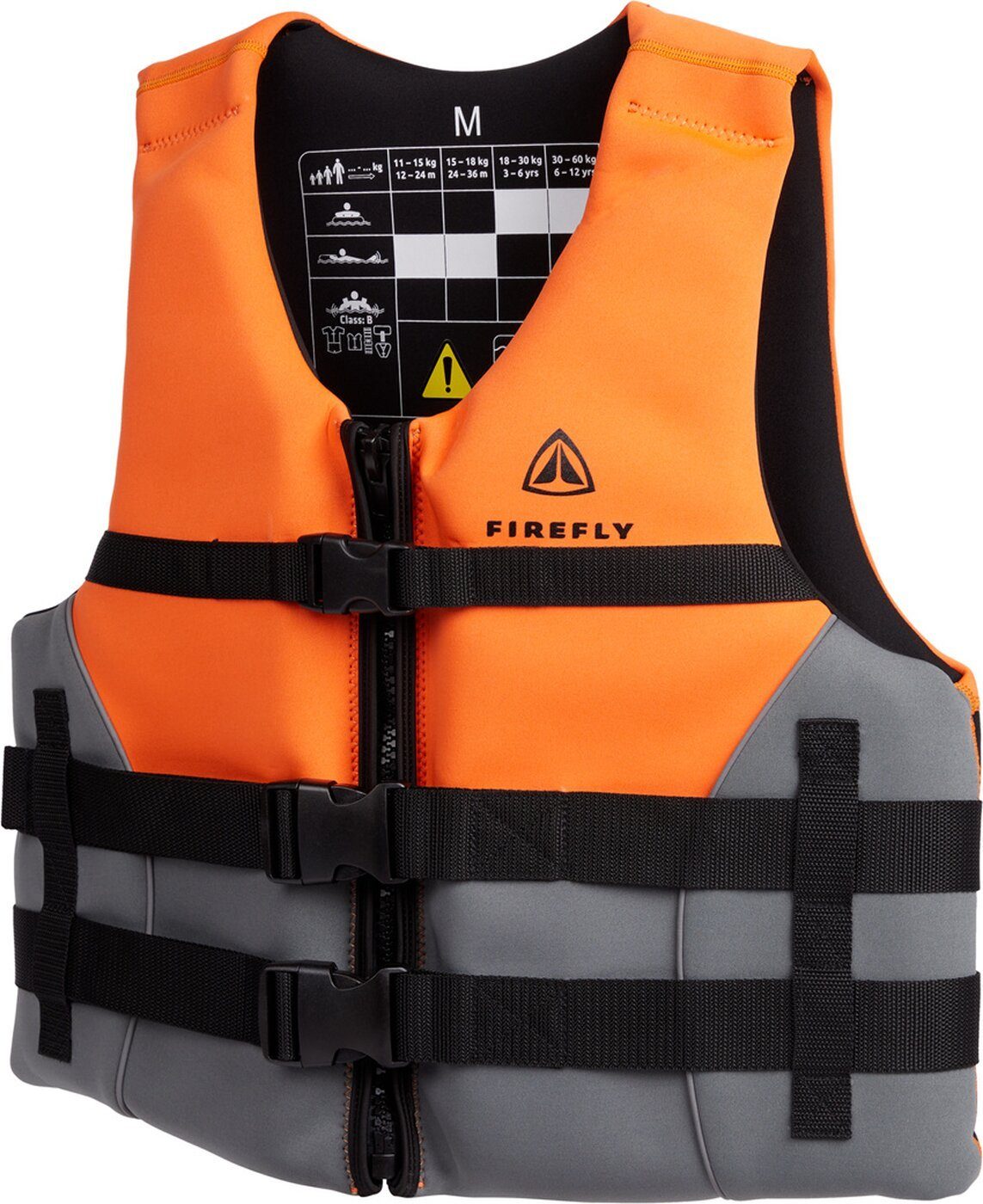 FIREFLY Schwimmweste Ux.-Schutzweste Swim Vest ADULT ORANGE/BLACK/GREY DA
