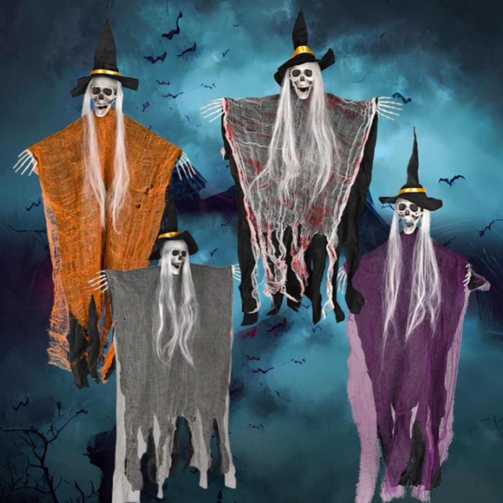 Coonoor Dekofigur Helloween Skelett Deko Tür, günstig online kaufen