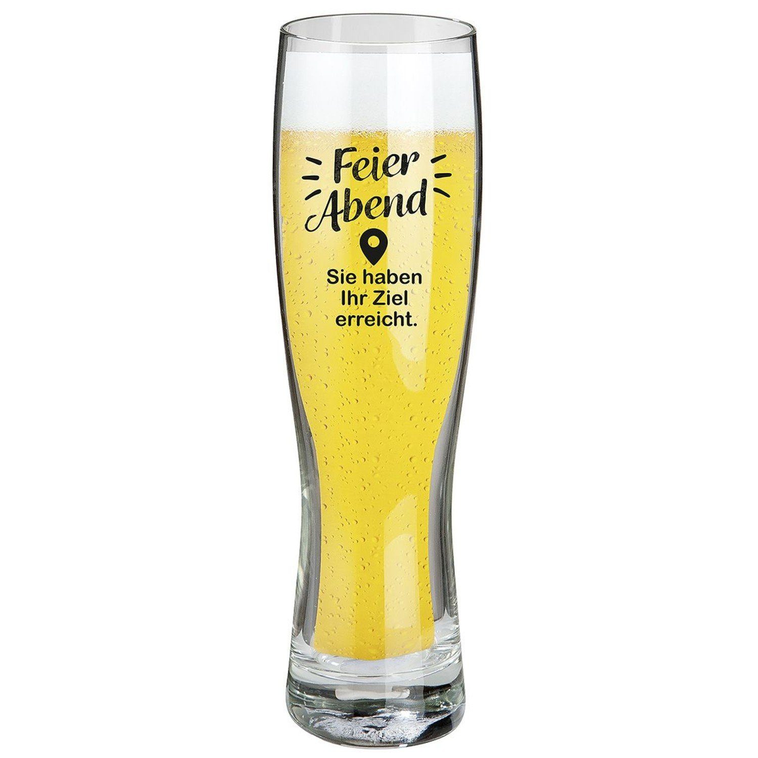 GILDE Bierglas Weizenbierglas 'Feierabend' 500ml, Glas