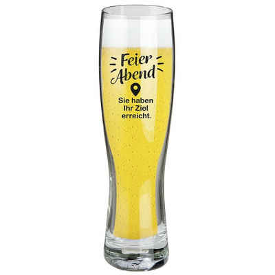 GILDE Bierglas Weizenbierglas 'Feierabend' 500ml, Glas