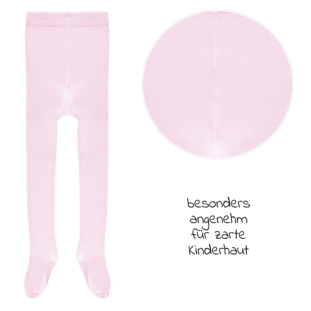 LaLoona Strumpfhose Rosa (Set 2er-Pack) 2er Pack Baby und Kinder Strumpfhose 2x Babystrumpfhosen Gr. 62/68