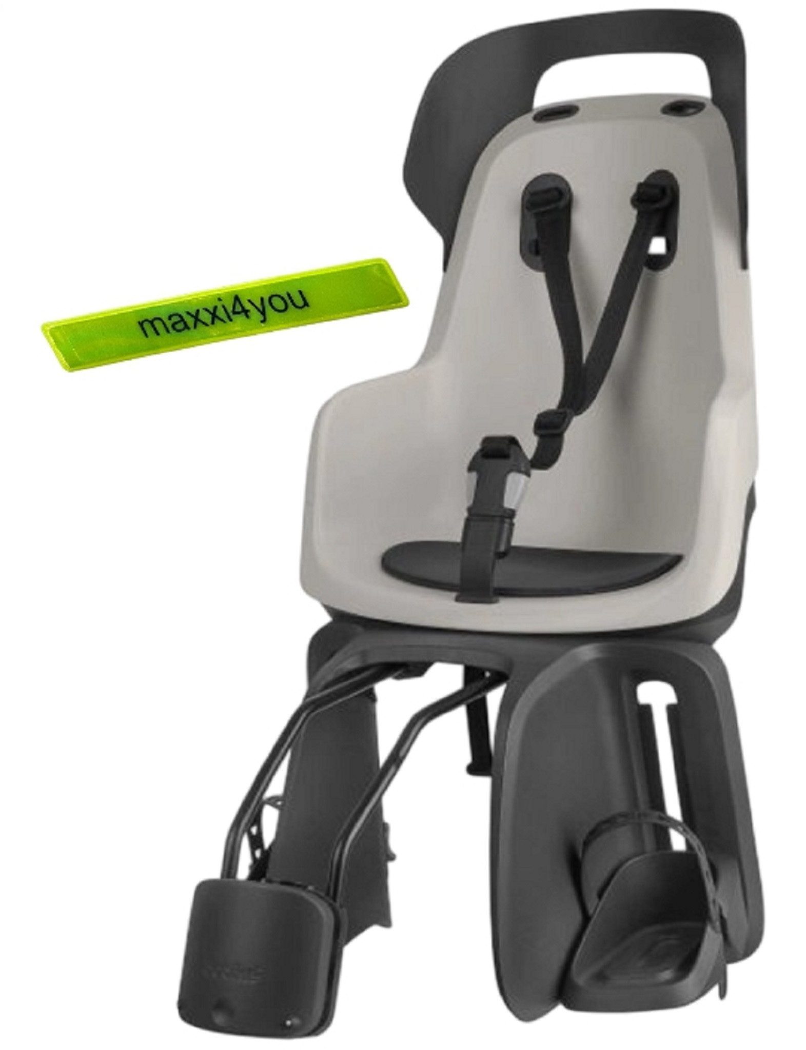 Fahrradkindersitz Bobike GO 1P Kinderfahrradsitz Vanilla Cup Cake inkl. Reflexband