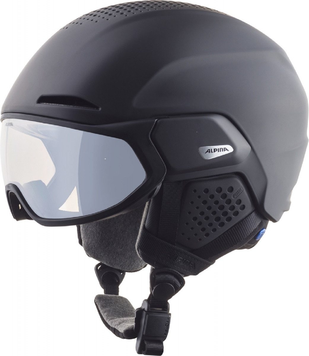 Alpina Sports Skihelm Alpina ALTO V Skihelm Snowboardhelm mit Visier black matt A9238
