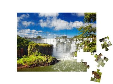 puzzleYOU Puzzle Iguazu-Wasserfälle an Grenze Brasilien Argentinien, 48 Puzzleteile, puzzleYOU-Kollektionen Südamerika, Argentinien