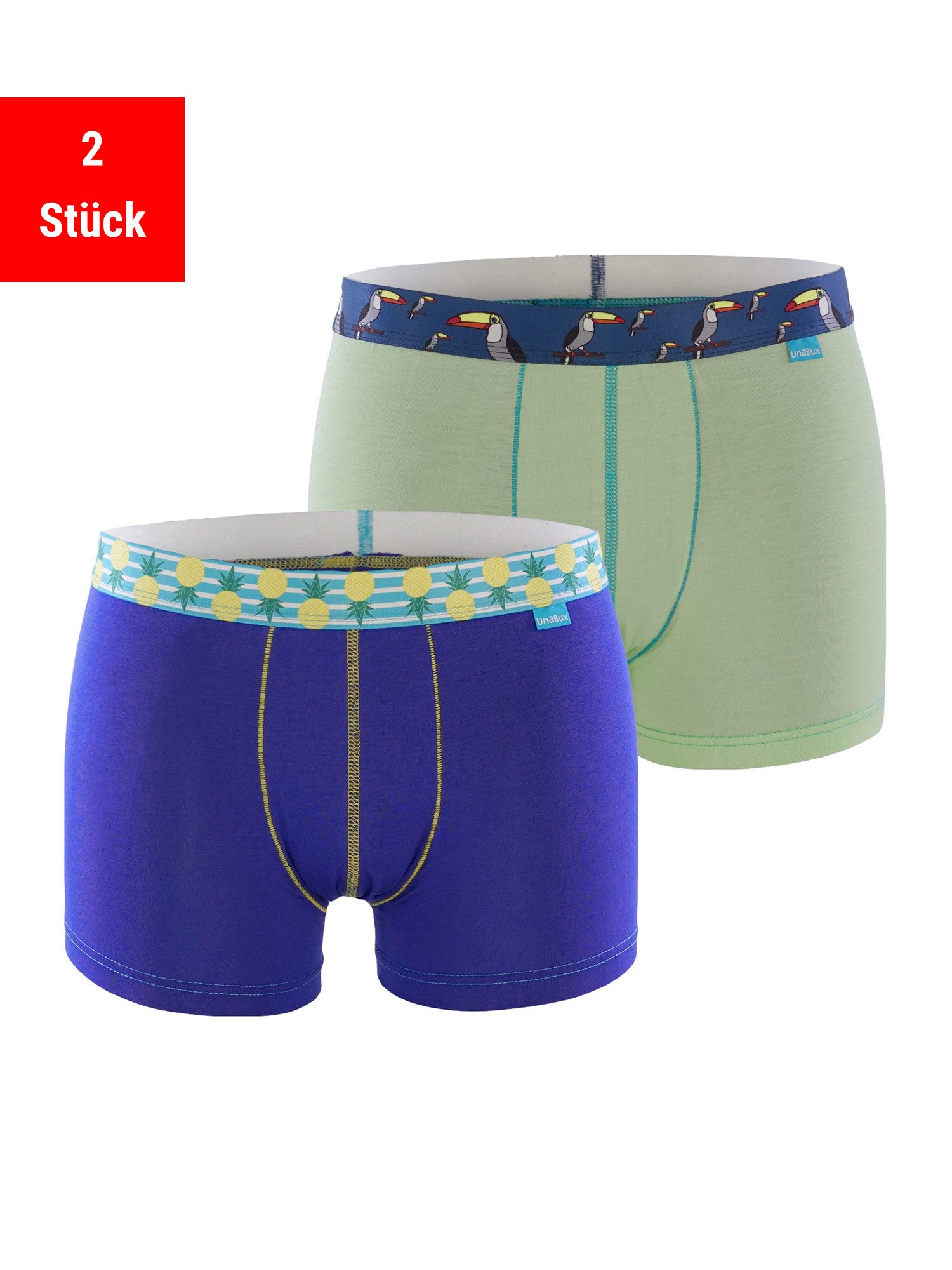 UnaBux Retro Pants Boxer Briefs TUCAN DANDY / FIVE FINGERS (2-St)