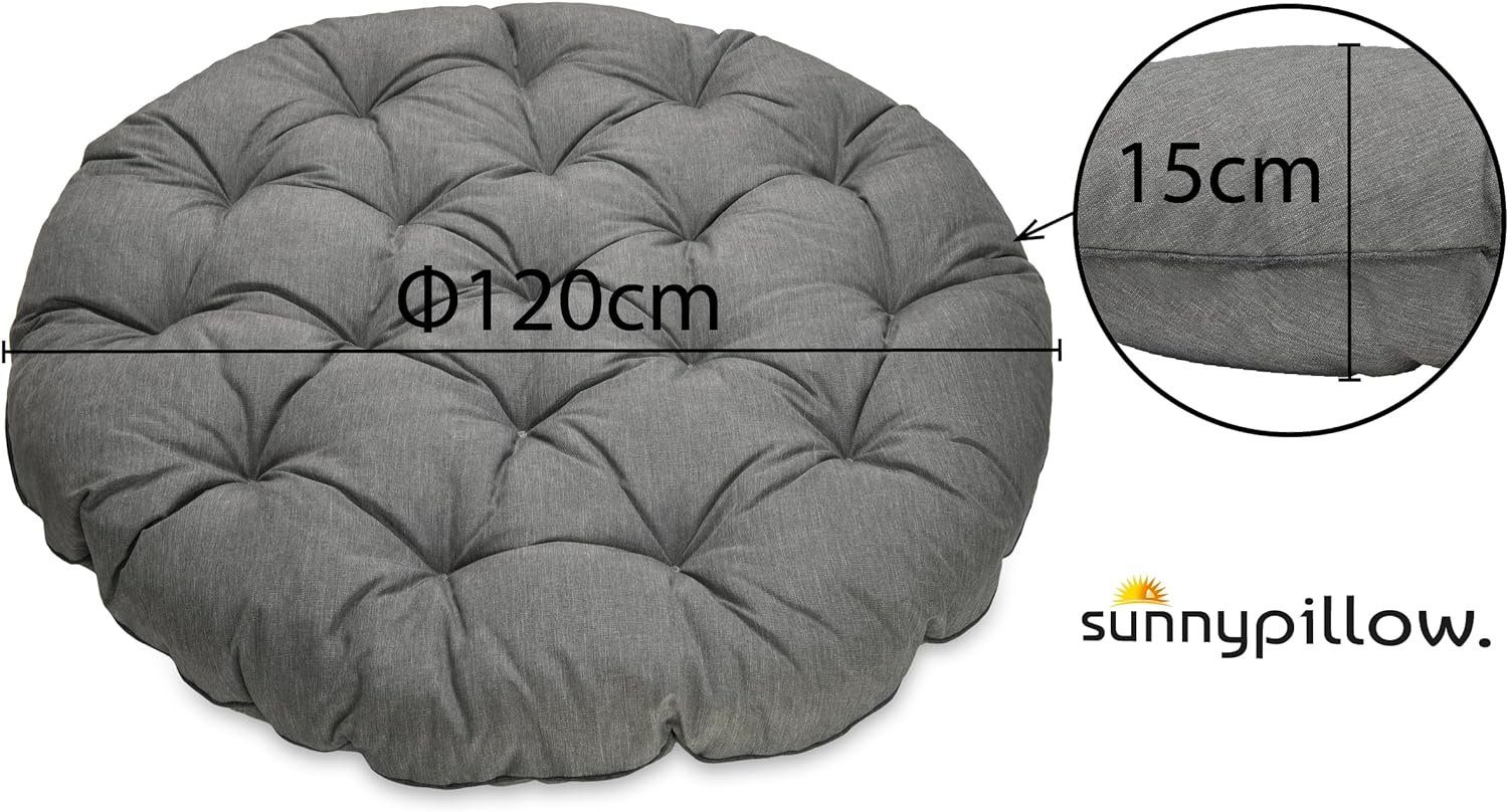 sunnypillow Sesselauflage Polster für Papasansessel, rund günstig online kaufen