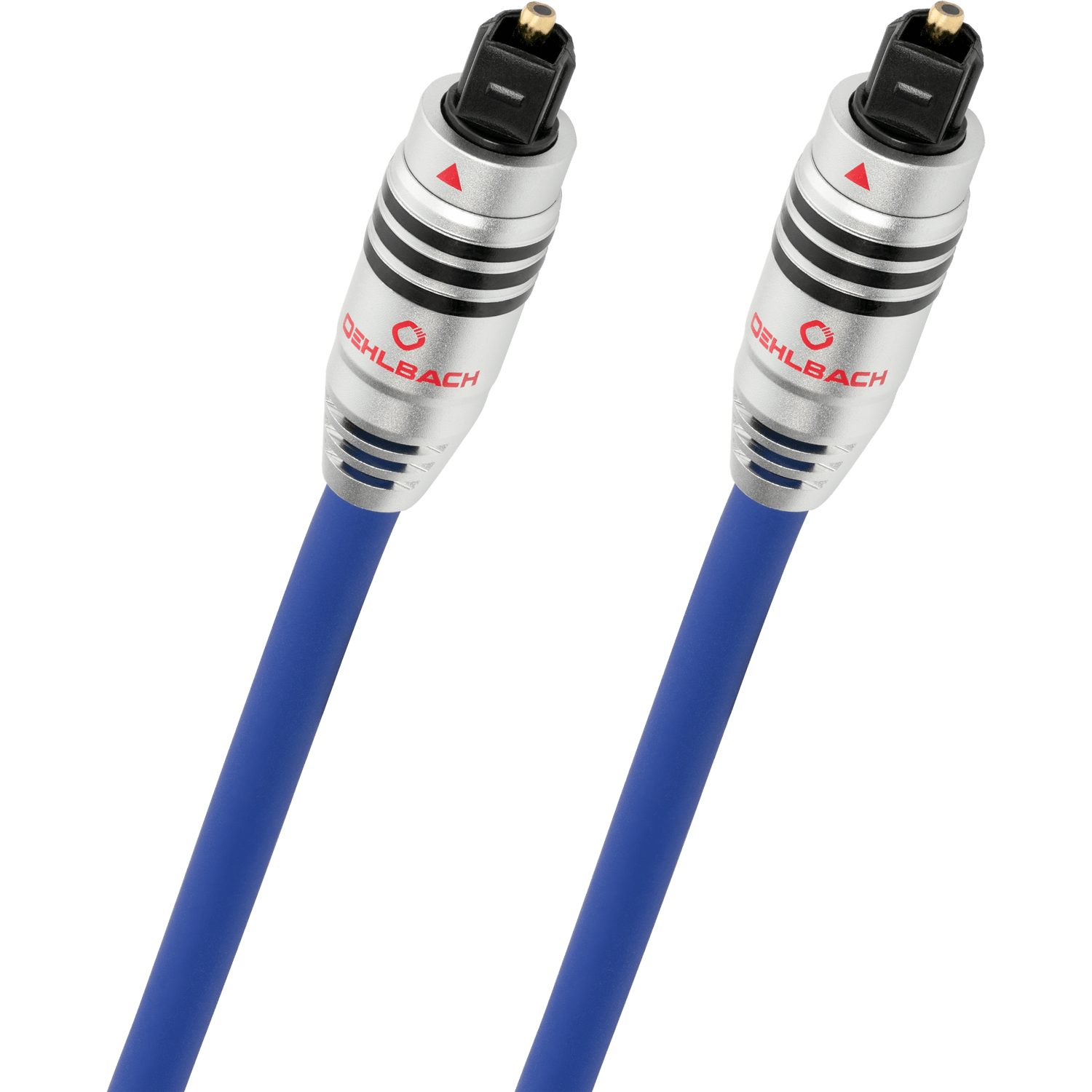 Oehlbach Series 80 - Optisches High End Digital Opto Audio-Kabel mit Toslink Stecker, Premium-Klasse - 0,5m - blau Optisches-Kabel, (50 cm)