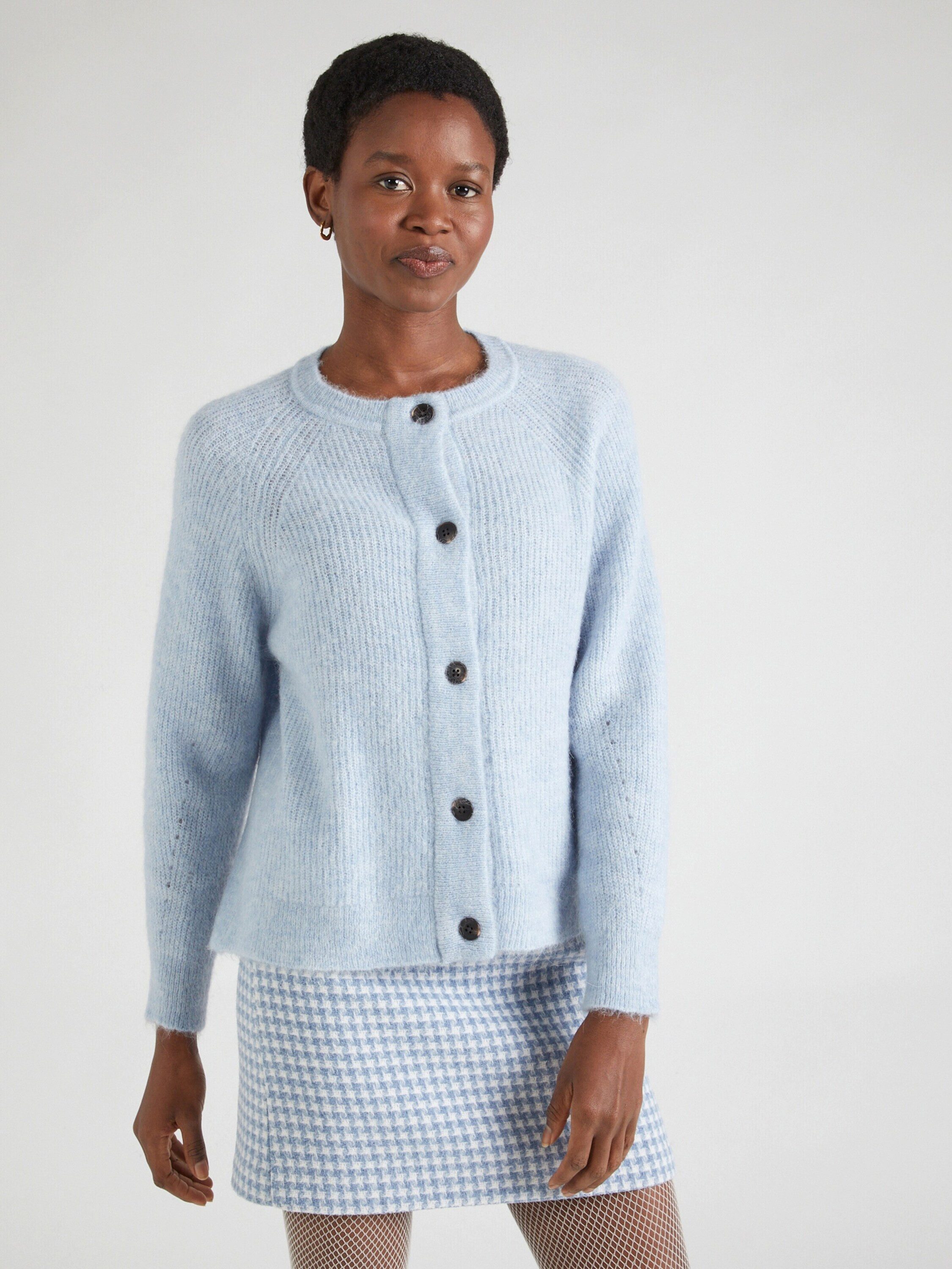 SELECTED FEMME Strickjacke Lulu (1-tlg) Lochmuster günstig online kaufen