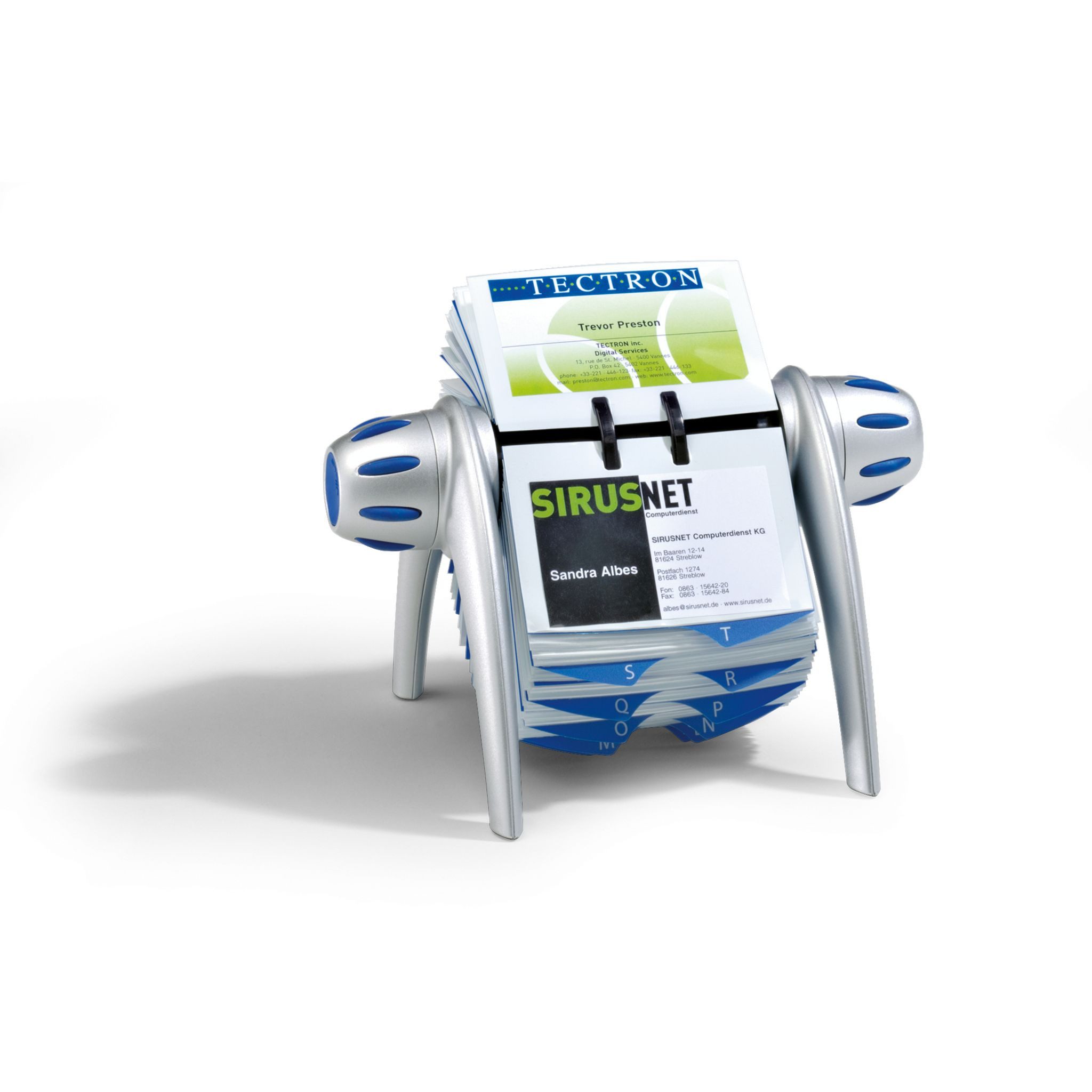 DURABLE Karteikasten Durable Rollkartei VISIFIX flip si für 200 Visitenkarten 72x104mm