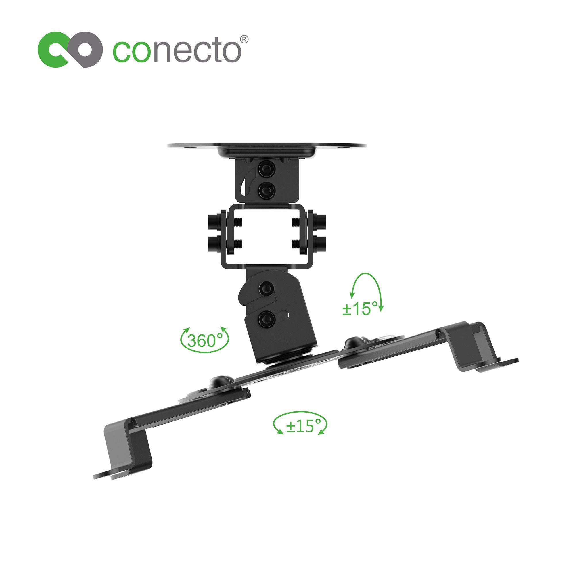 conecto Beamer-Deckenhalterung Universal Projektor- Beamer Deckenhalterung, (schwenkbar um 360°, neigbar)