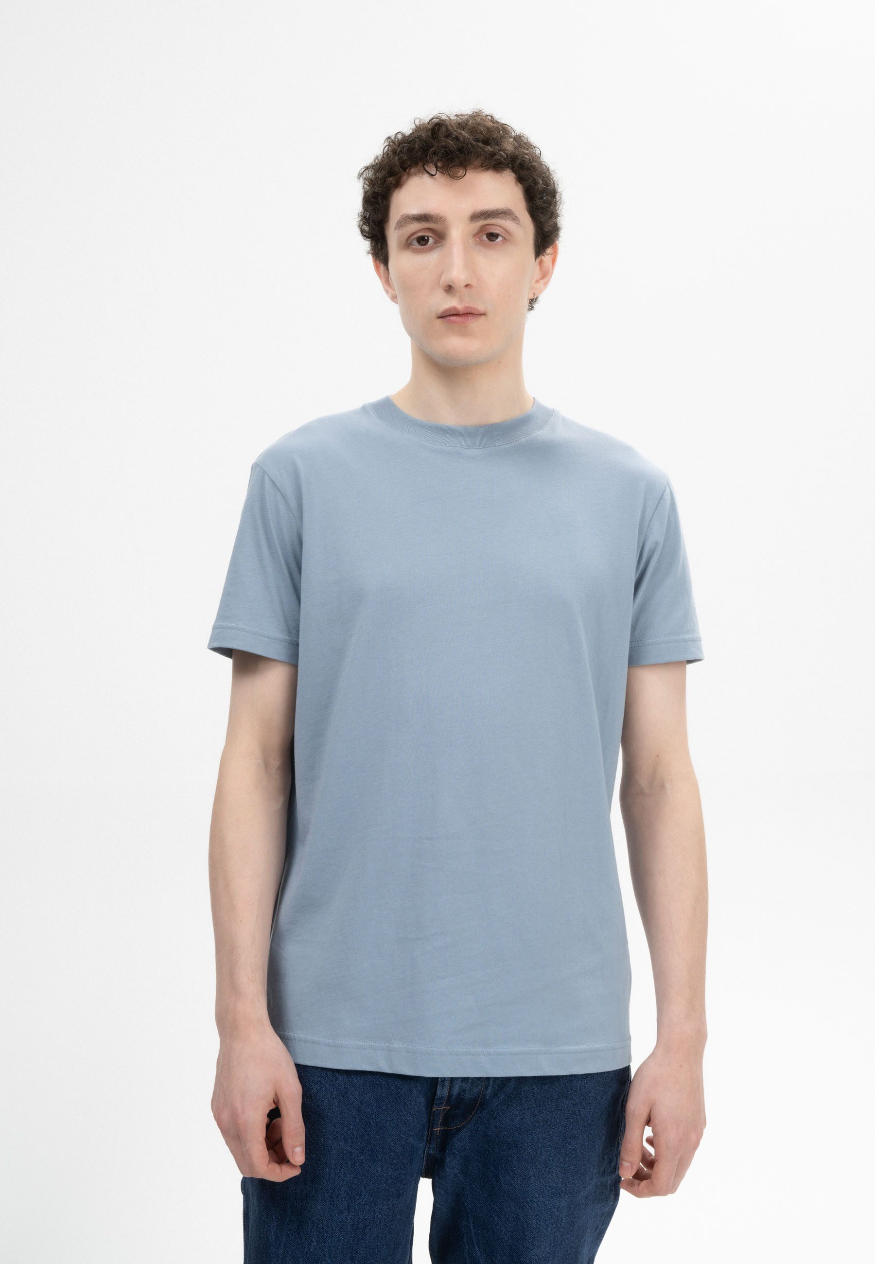 MELA Kurzarmshirt Herren T-Shirt AVAN Fein günstig online kaufen
