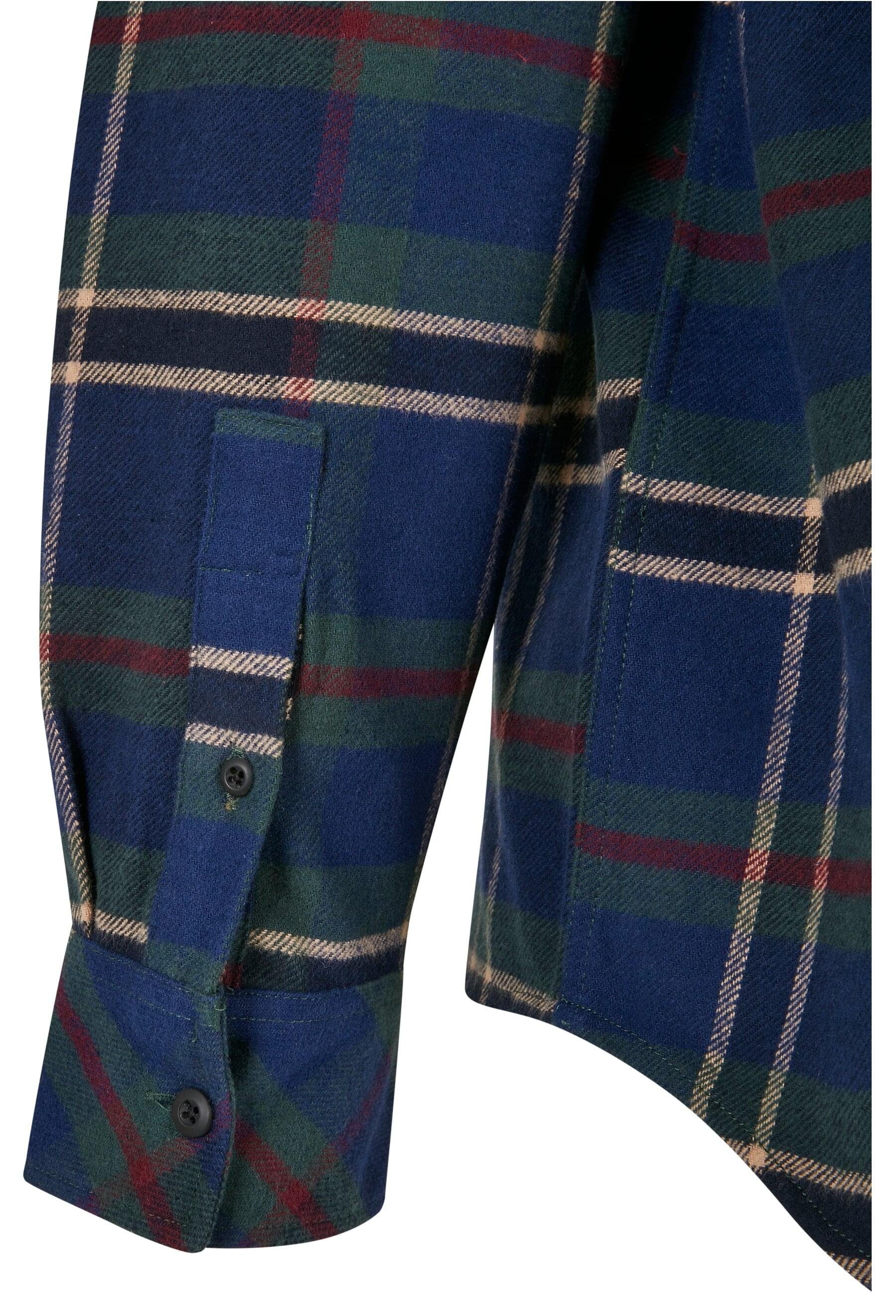 URBAN CLASSICS Langarmhemd Urban Classics Herren Checked Mountain Shirt (1-tlg)