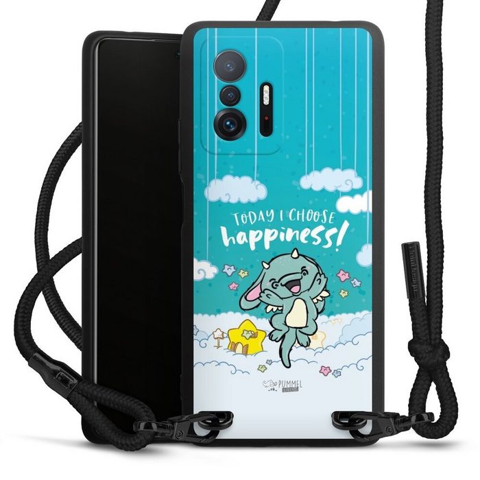DeinDesign Handyhülle Mooh Happiness Xiaomi 11T 5G Premium Handykette Hülle mit Band Case zum Umhängen
