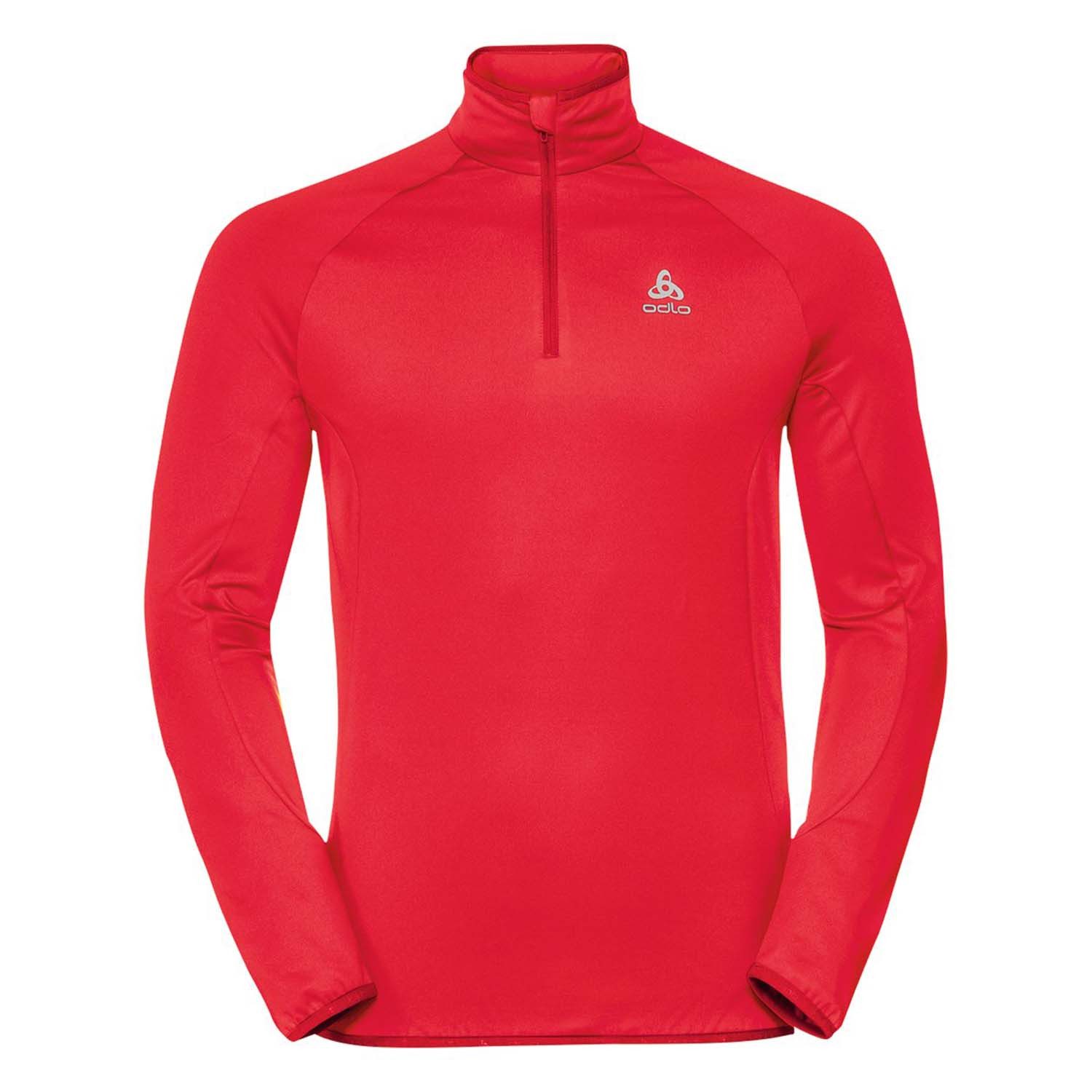 Langarmshirt Odlo Herren Fleece Top Midlayer 1/2 zip CARVE LIGHT 541792