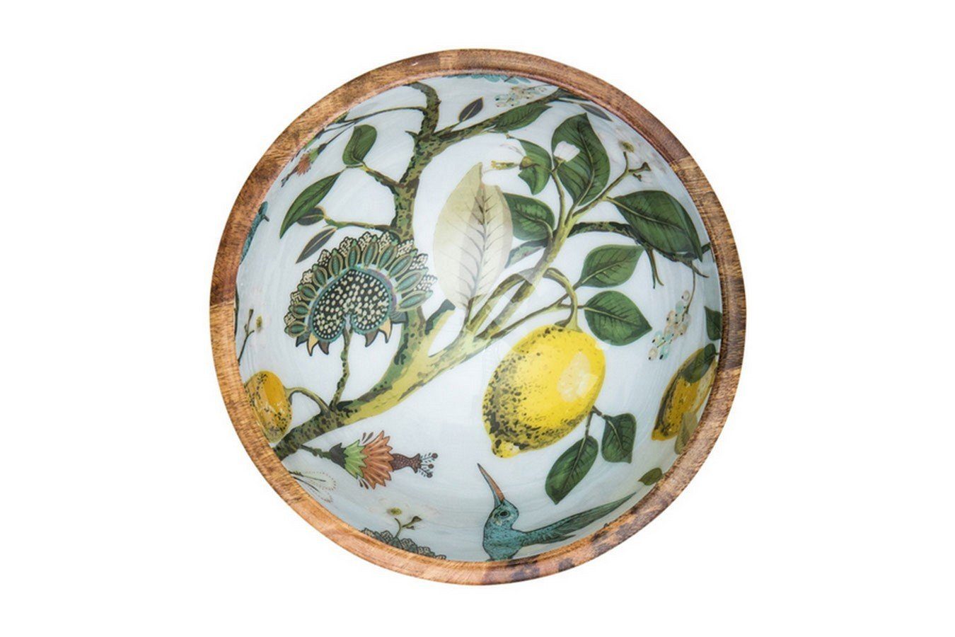 daslagerhaus living Schale Schale Lemon Bird Mangoholz D 25 cm