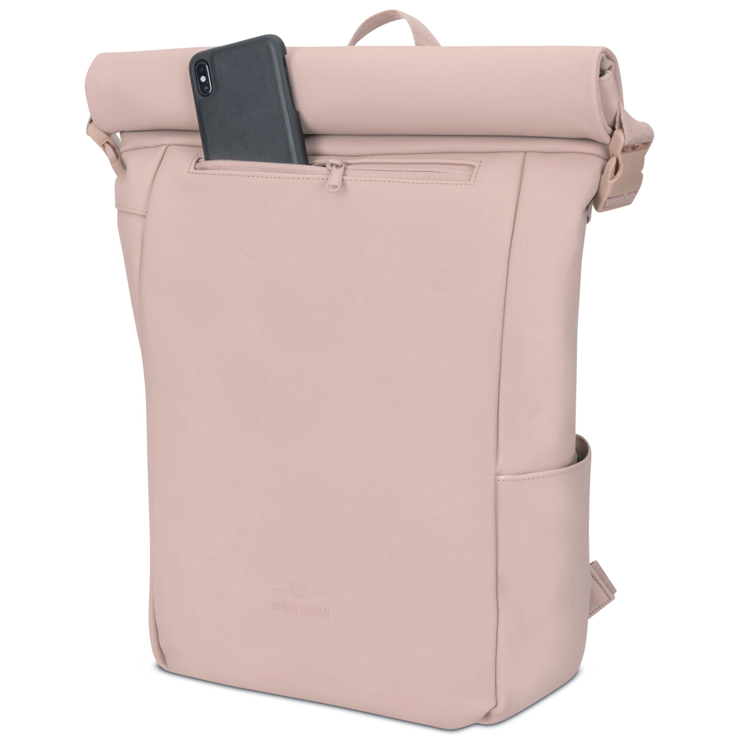 Johnny Urban Cityrucksack Henry, Rolltop Damen Herren, Laptop Fach, Wasserabweisend