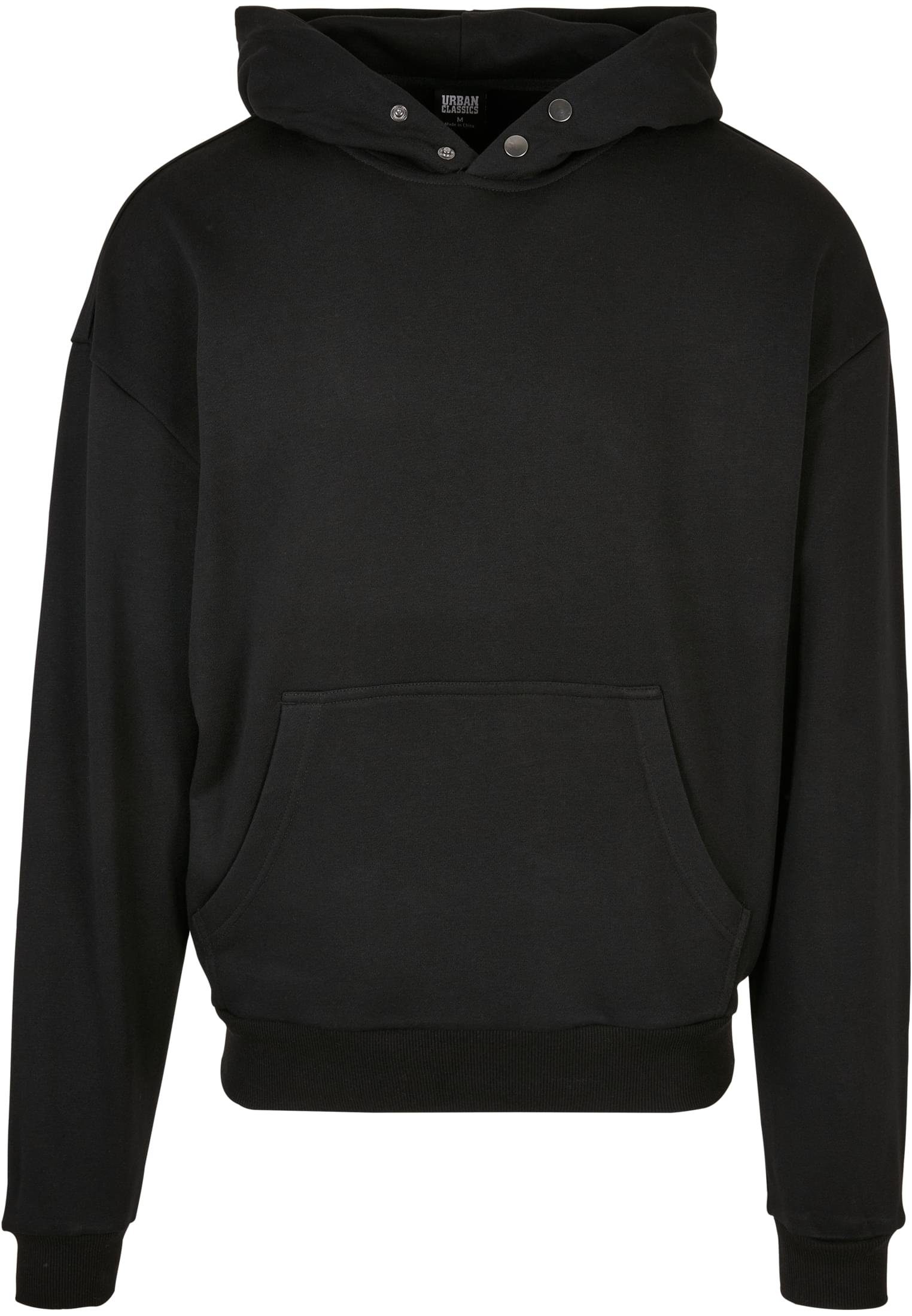 URBAN CLASSICS Sweater Herren Snap (1-tlg) Hoody black