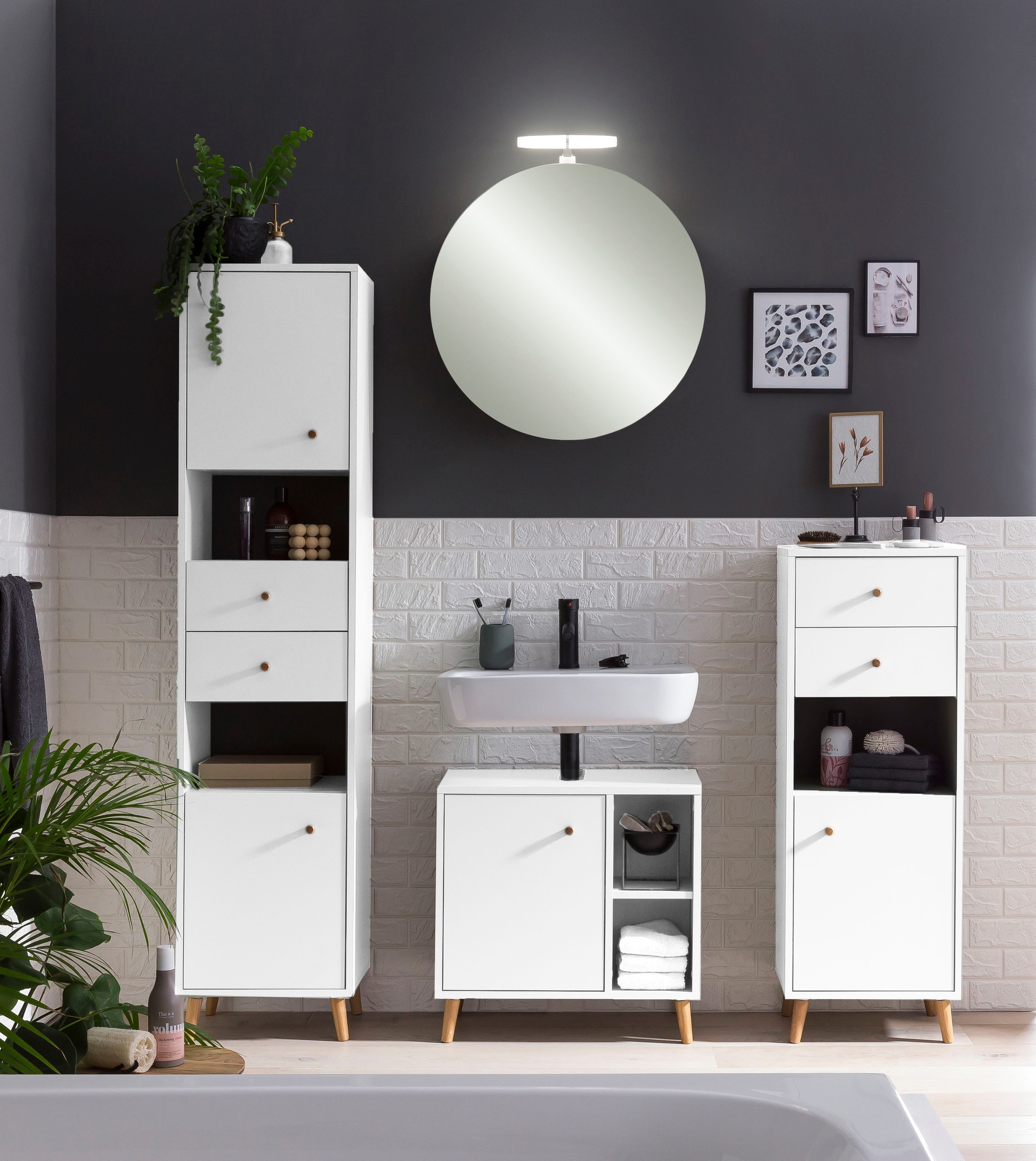 Schildmeyer Waschbeckenunterschrank Bjarne Breite 60,2 cm günstig online kaufen