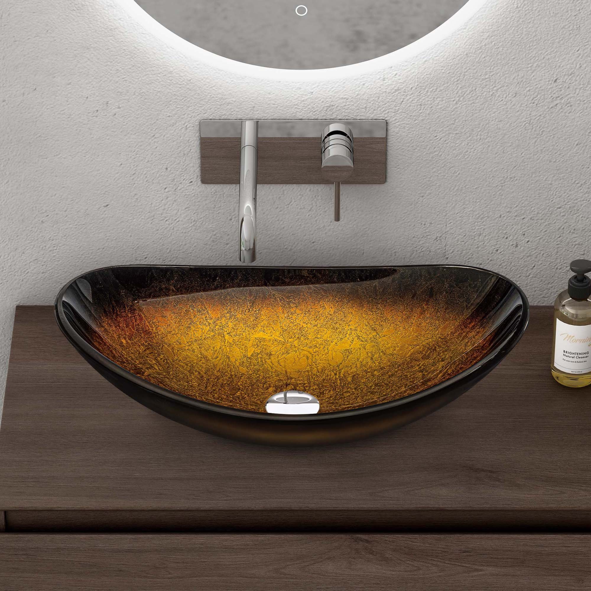 doporro Waschbecken Oval Kristallbecken Handwaschbecken Minerva04/05/08 günstig online kaufen