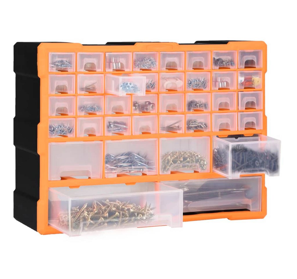 Thumbnail - vidaXL Werkzeugkoffer Multi-Schubladen-Organizer mit 40 Schubladen 52x16x37,5 cm