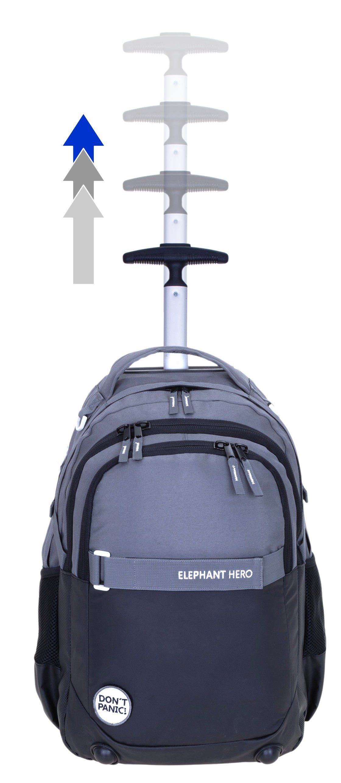 ELEPHANT Schulrucksack Schultrolley Trolley Hero Signature Schulrucksack (3 Teile Set), Rucksacktrolley Schule Rucksack Trolly, Sporttasche, Mäppchen Box +tsm – Bild 3 von 5