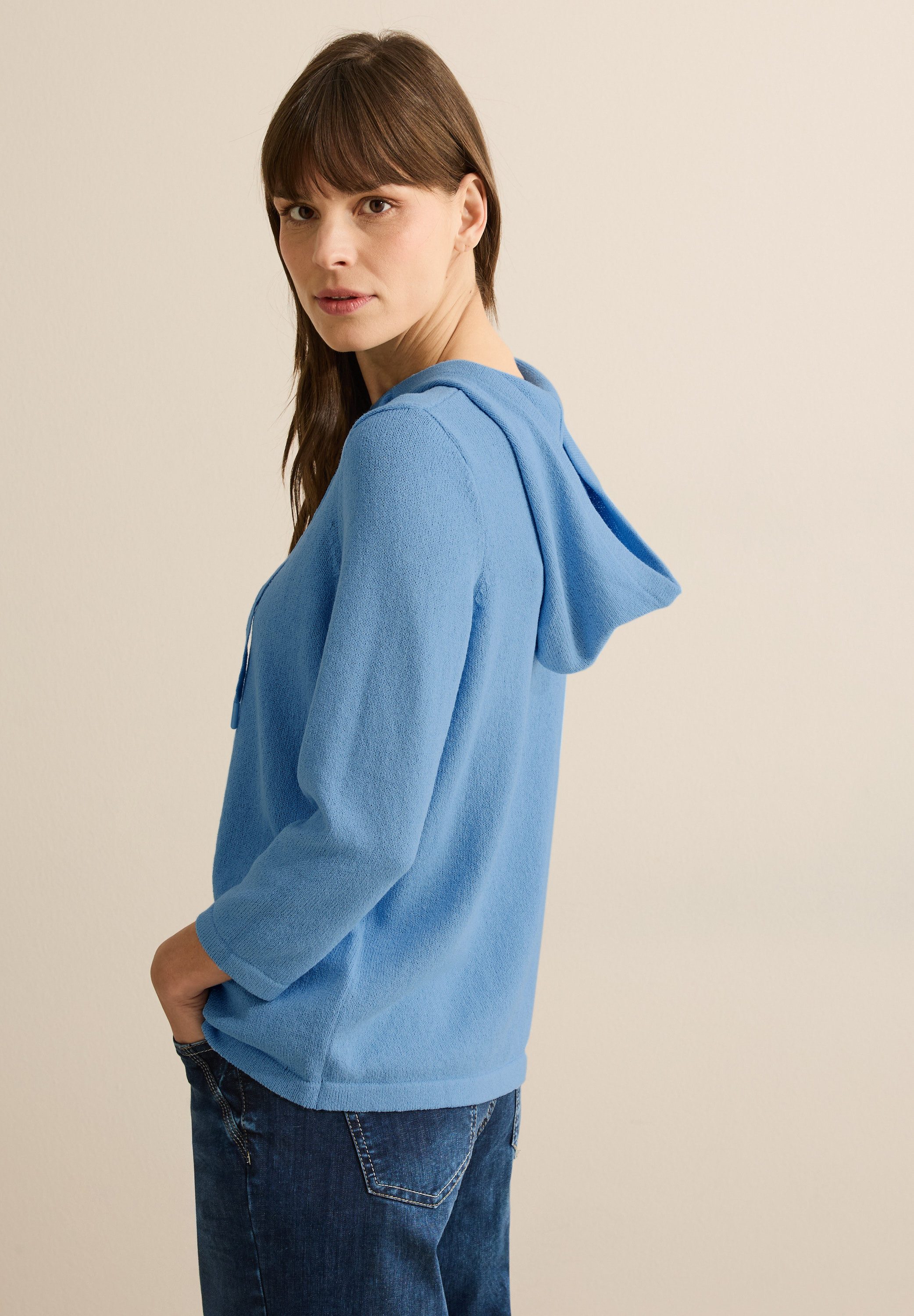 CECIL Strickpullover mit 3/4 Ärmeln