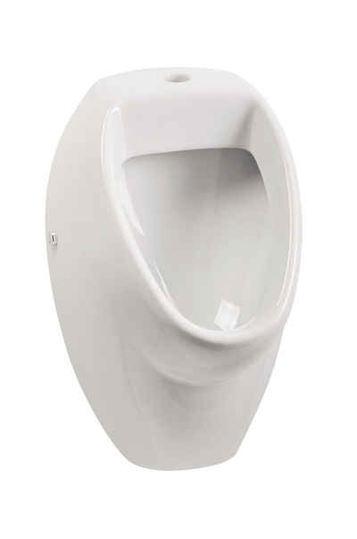 Calmwaters Urinal »Universal«, Keramik, Druckspüler, Abgang Hinten, (Absaugeurinal, 1-tlg), Weiß, 46AB3497