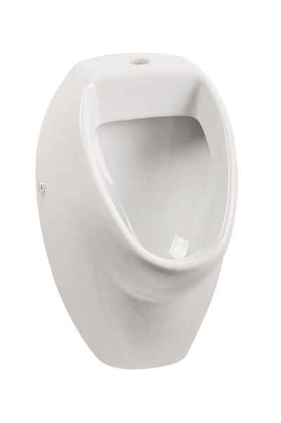 Calmwaters Urinal Universal, Keramik, Druckspüler, Abgang Hinten, (Absaugeurinal, 1-tlg), Weiß, 46AB3497