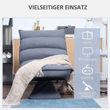 HOMCOM Relaxsessel Bodensofa Meditationsstuhl aus Mikrofasertuch (Relaxstuhl, 1-St., Bodenstuhl), BxLxH: 62 x 70 x 95 cm