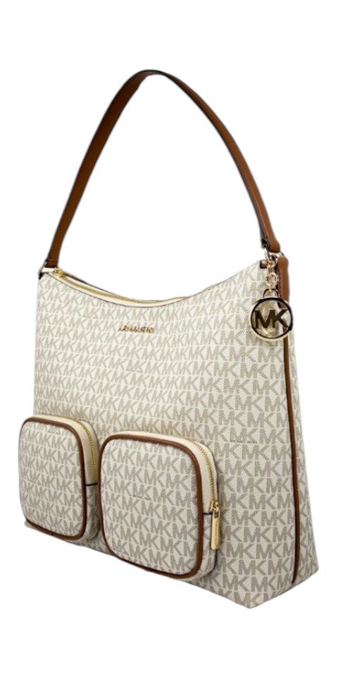 MICHAEL KORS Handtasche Michael Kors Merritt Large Cargo Shoulder Bag Vanilla Handtasche