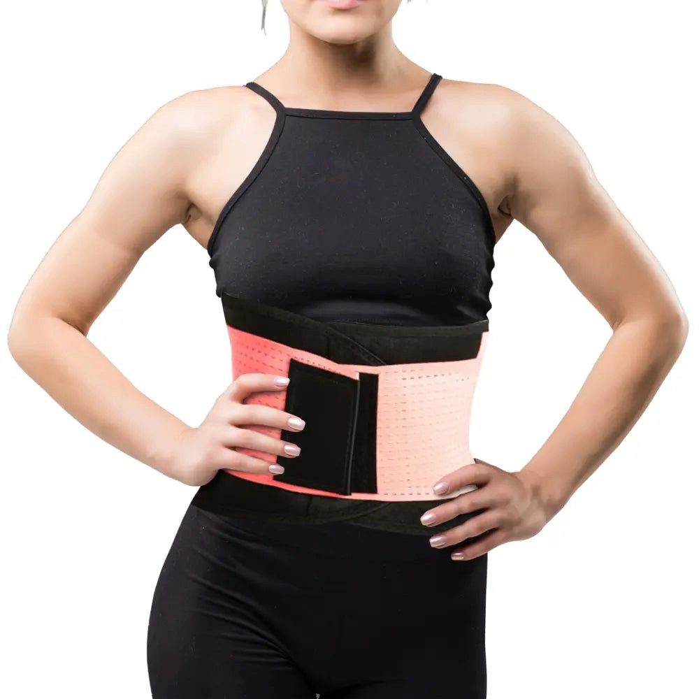 Sport-Knight® Rücken Stützgürtel Hula Hoop - Fitness Gürtel Schwitzgürtel, Bauchweggürtel, WaistTrainer