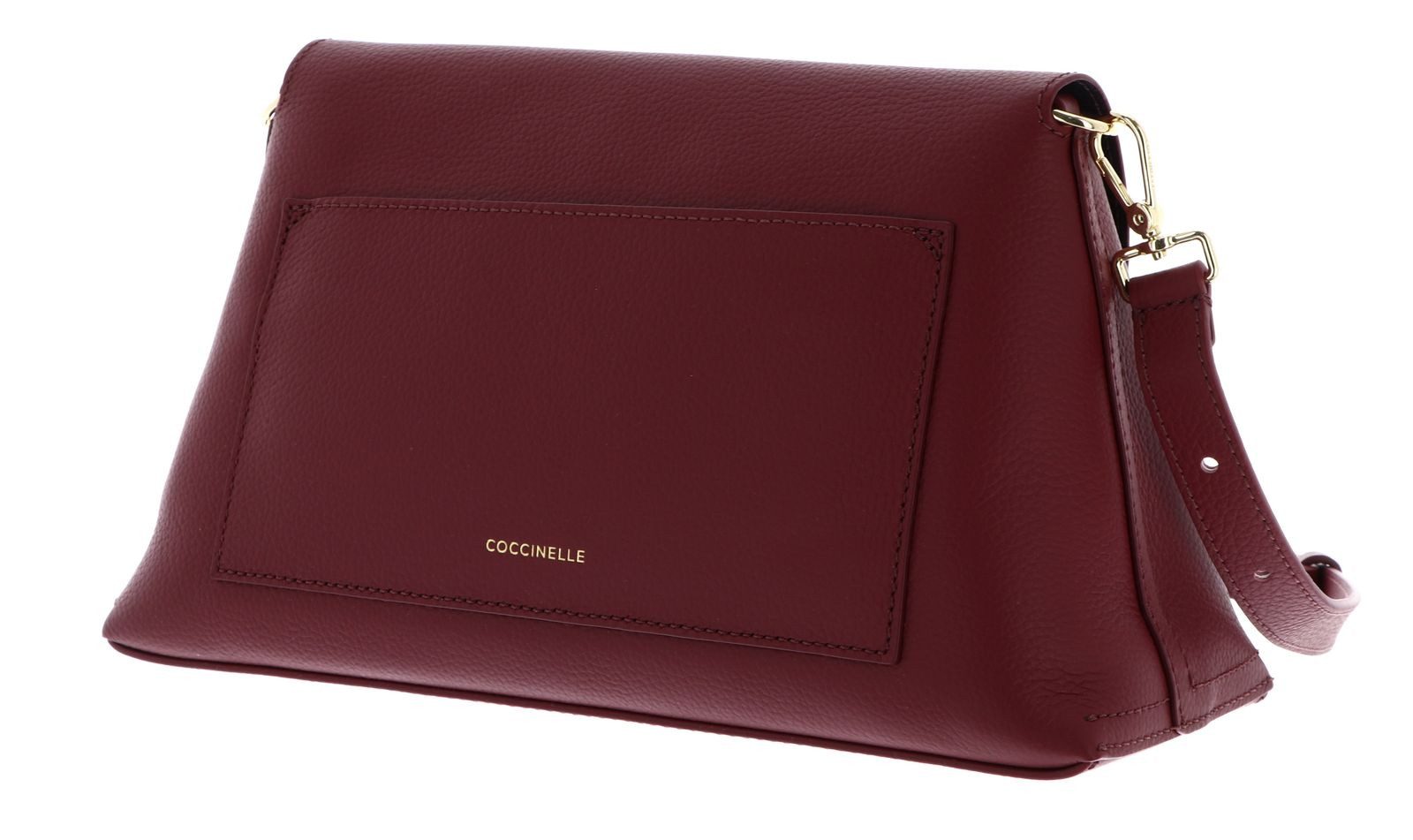 COCCINELLE Schultertasche Handbag Double Grainy Leather, aus echtem Rindsleder