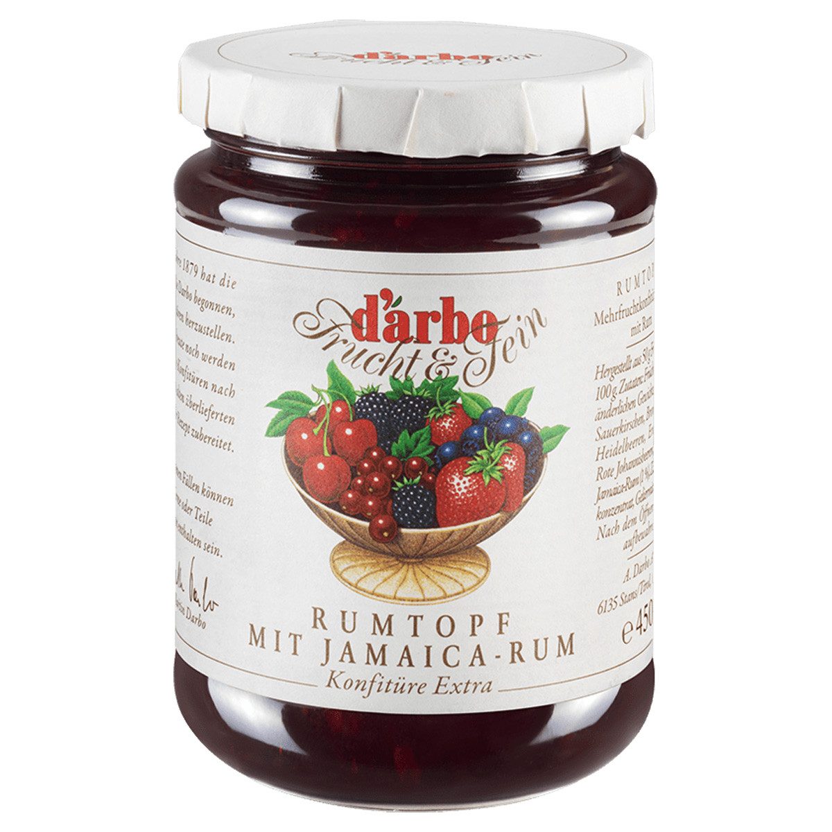 darbo Fruchtaufstrich, Darbo Rumtopf mit Jamaica Rumsel