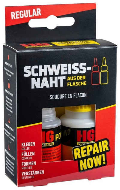 HG Klebstoff PowerGlue, (2-tlg), Die Schweissnaht aus der Flasche, 20g/40g