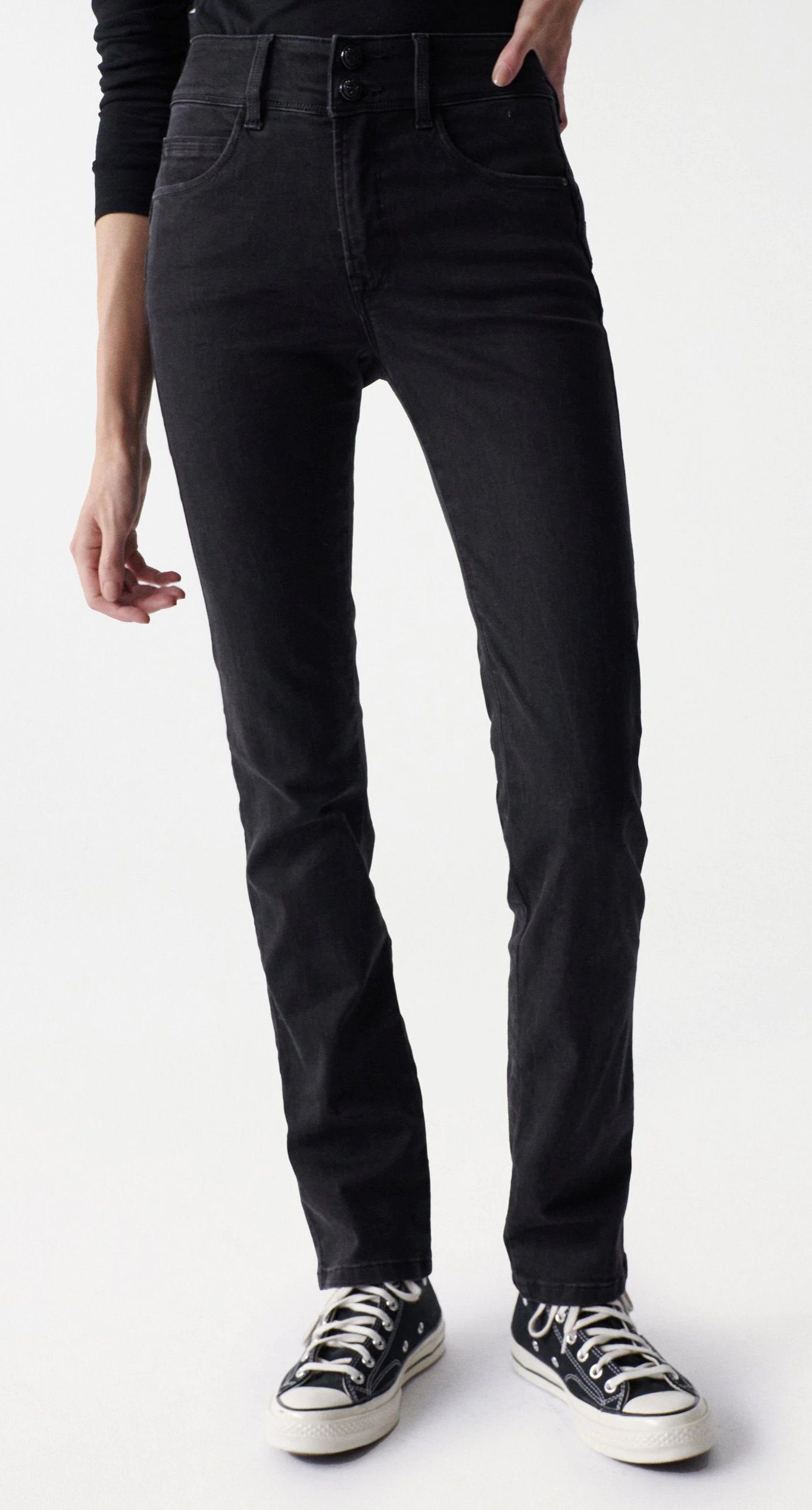 Stretch-Jeans SALSA JEANS SECRET PUSH IN SLIM black used 126857.0000