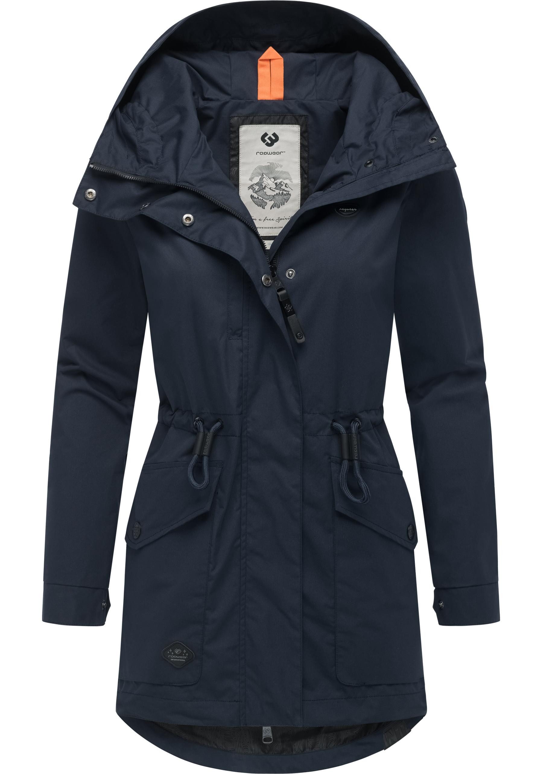 Ragwear Parka Alysa stylische Damen Übergangsjacke mit Taillenzugband – Bild 4 von 5