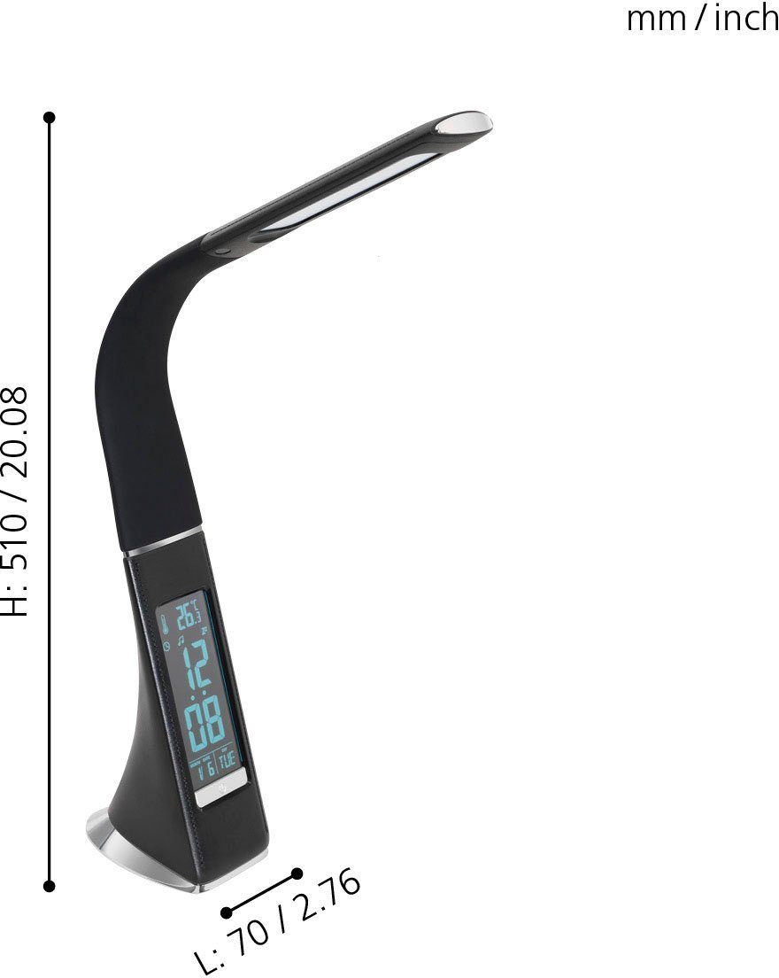 EGLO Tischleuchte COGNOLI, Dimmfunktion, Temperaturanzeige, mehrere Helligk günstig online kaufen