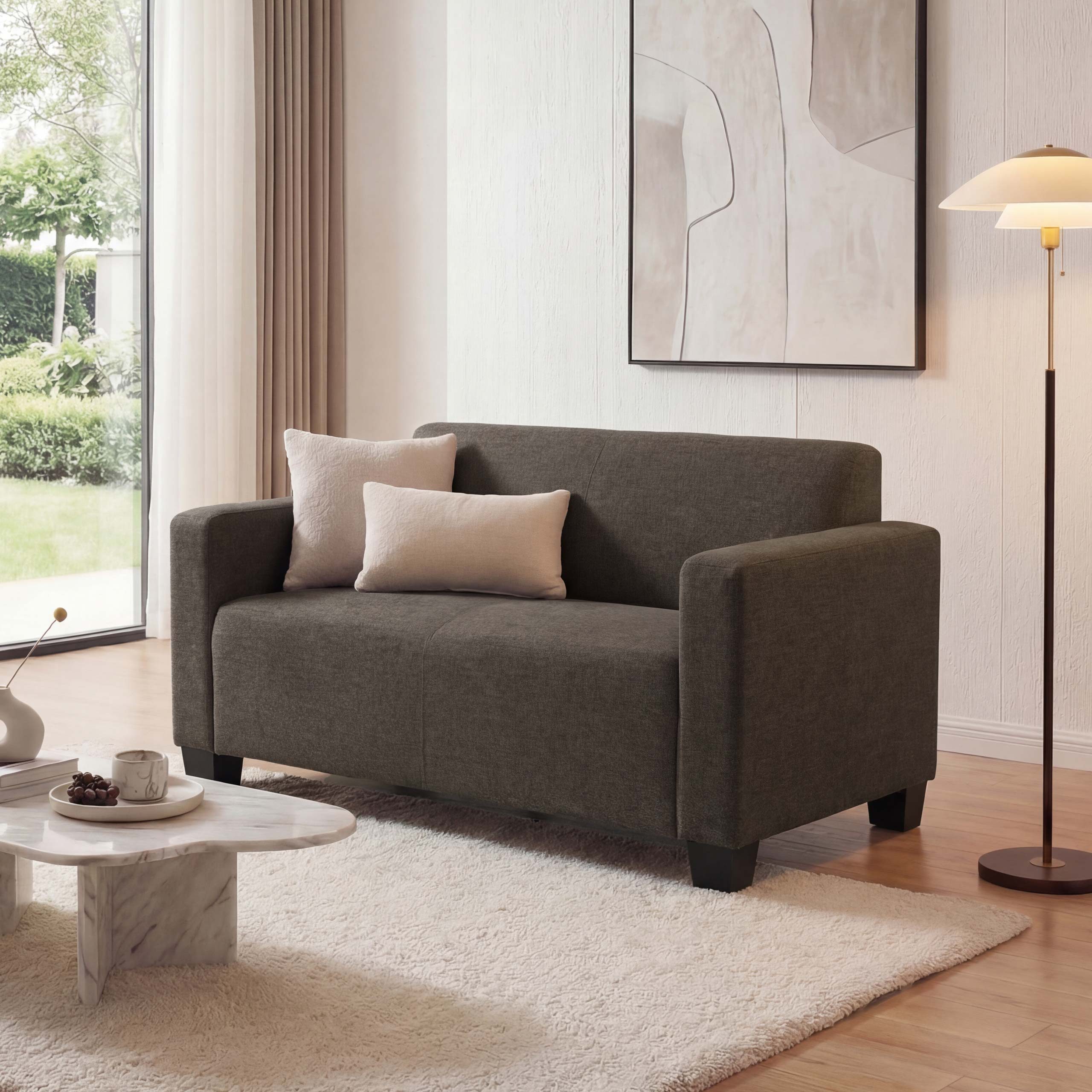 MCW Sofa Moncalieri-2-S-S, 2er, Abgerundete Ecken und Kanten, Moderner Lounge-Stil