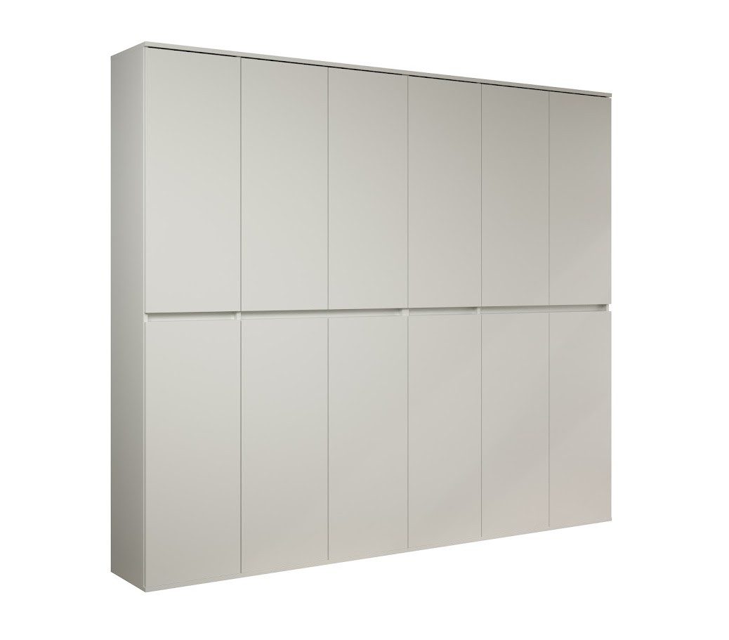 trendteam Stauraumschrank Garderobenschrank Mehrzweckschrank weiß 222x191x3 günstig online kaufen