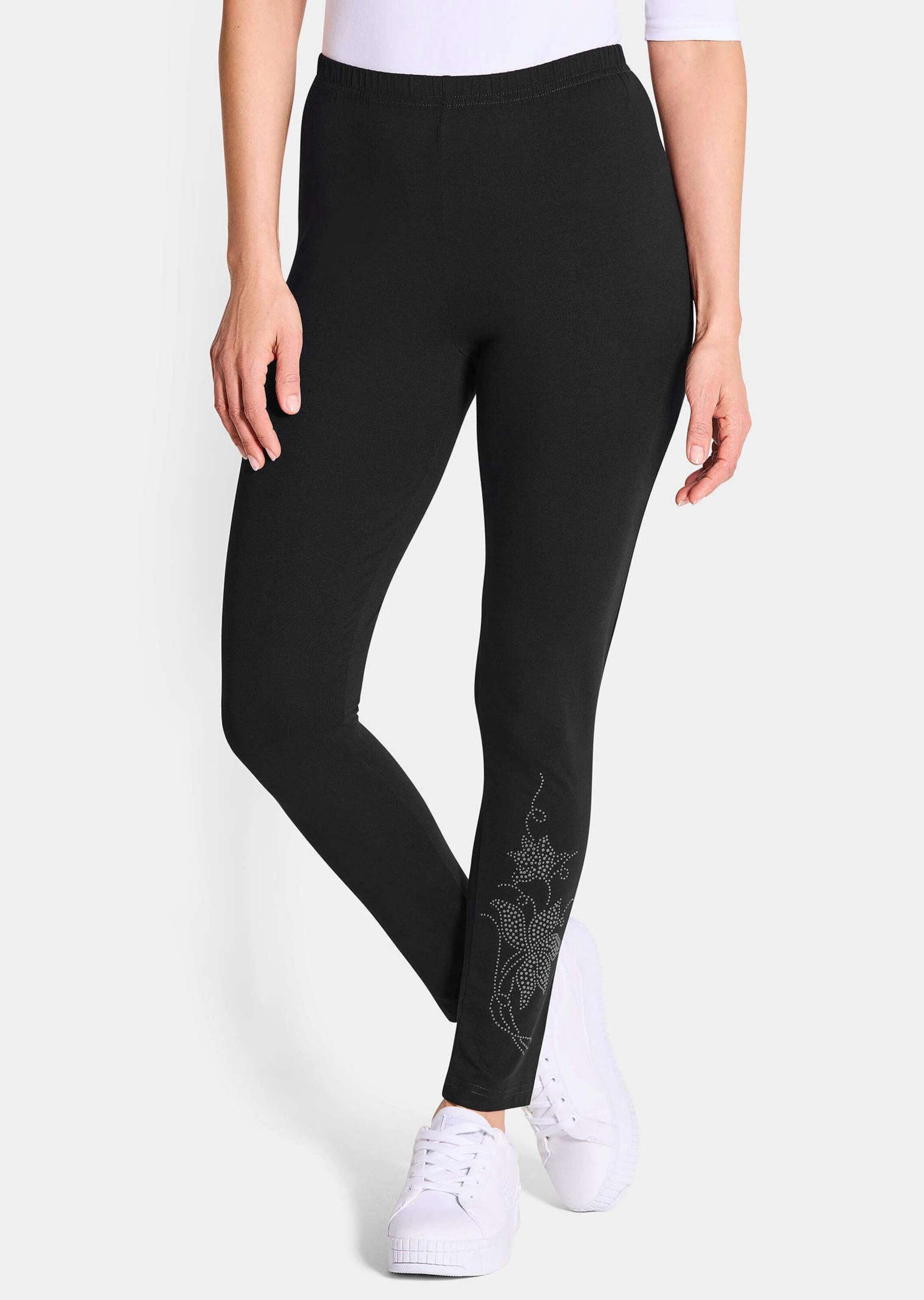 GOLDNER Jogginghose Bequeme Baumwoll-Leggings, 2-Stück Glitzervariante mit günstig online kaufen