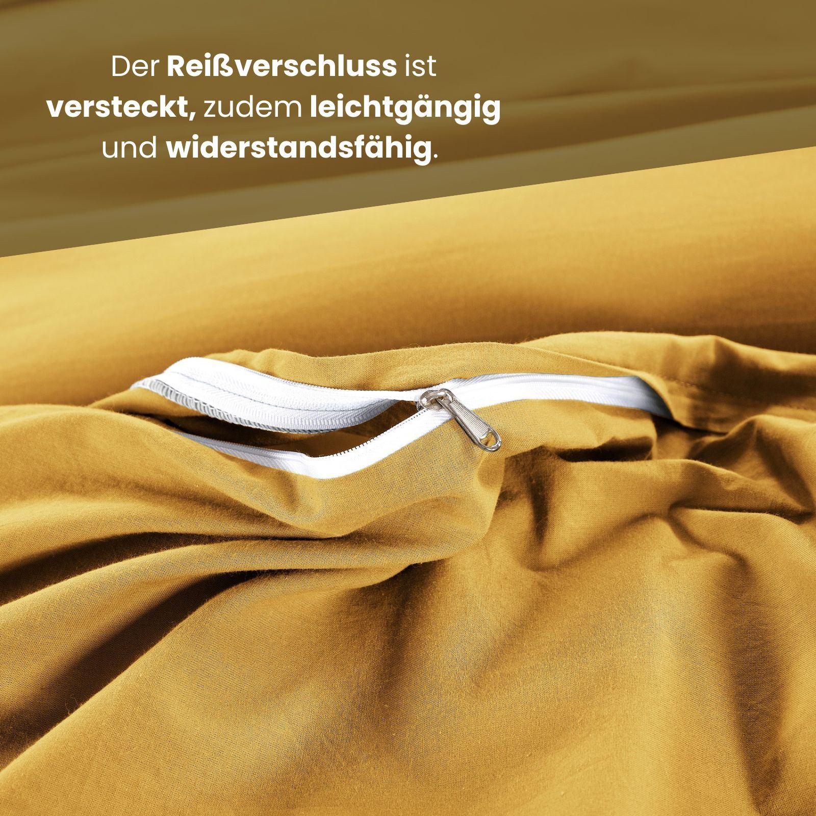 wometo Bettwäsche Stone Washed 135x200 Renforcé, Baumwolle, 2 teilig, OEKO-TEX®, 100% Baumwolle, Bettwäsche im Knitterlook mit Stehsaum – Bild 5 von 5