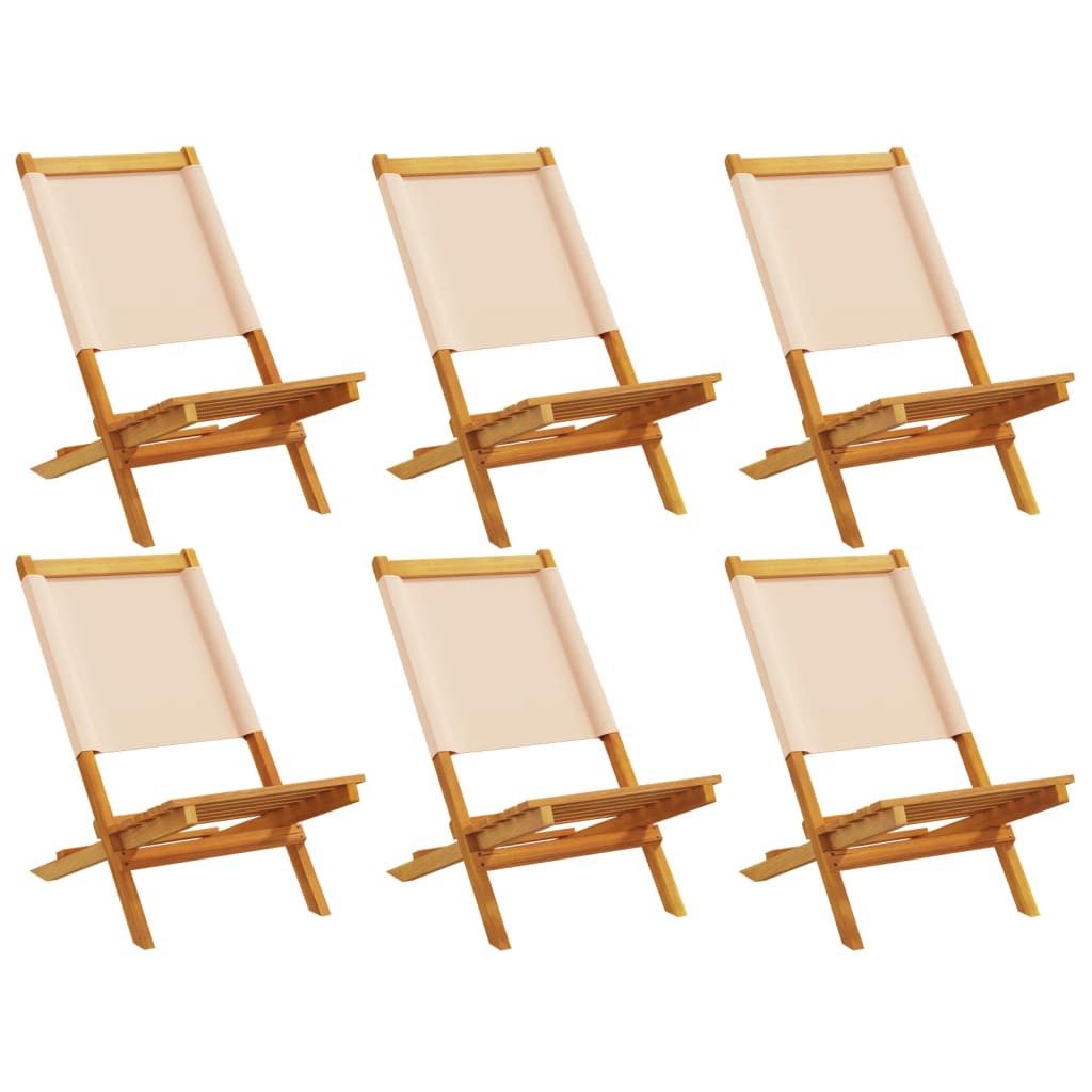 vidaXL Gartenstuhl Gartenstühle 6 Stk. Klappbar günstig online kaufen